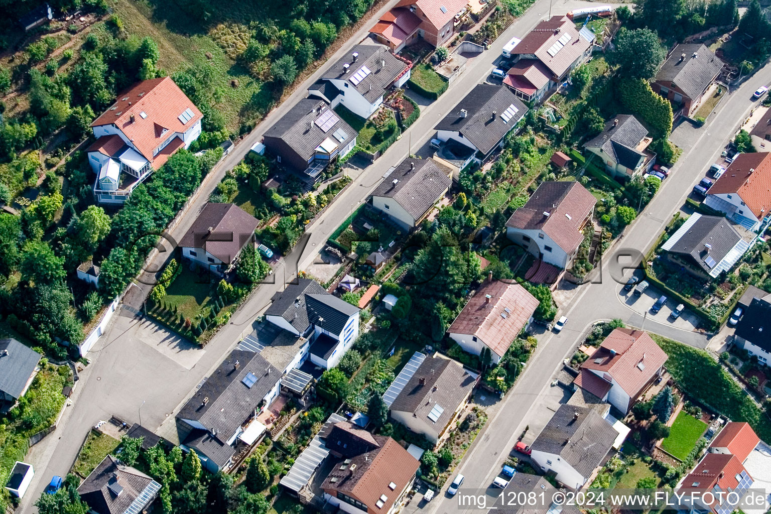 Ortsteil Gräfenhausen in Annweiler am Trifels im Bundesland Rheinland-Pfalz, Deutschland von oben