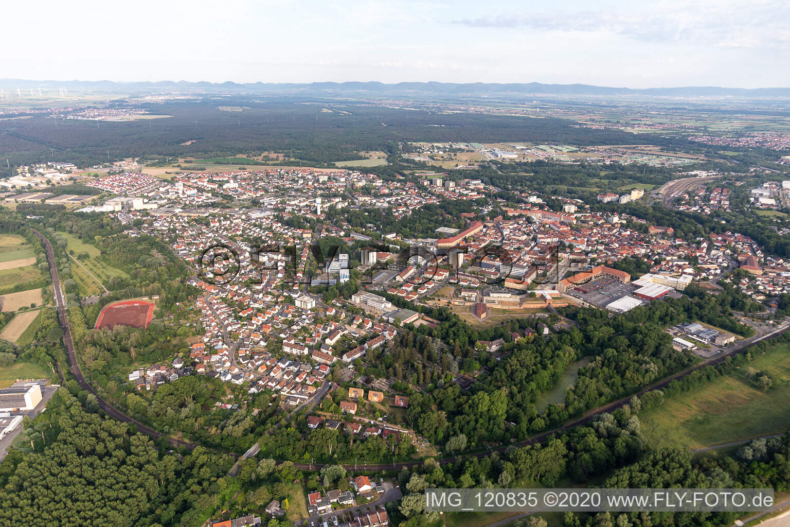 Stadtzentrum im Innenstadtbereich in Germersheim im Bundesland Rheinland-Pfalz, Deutschland