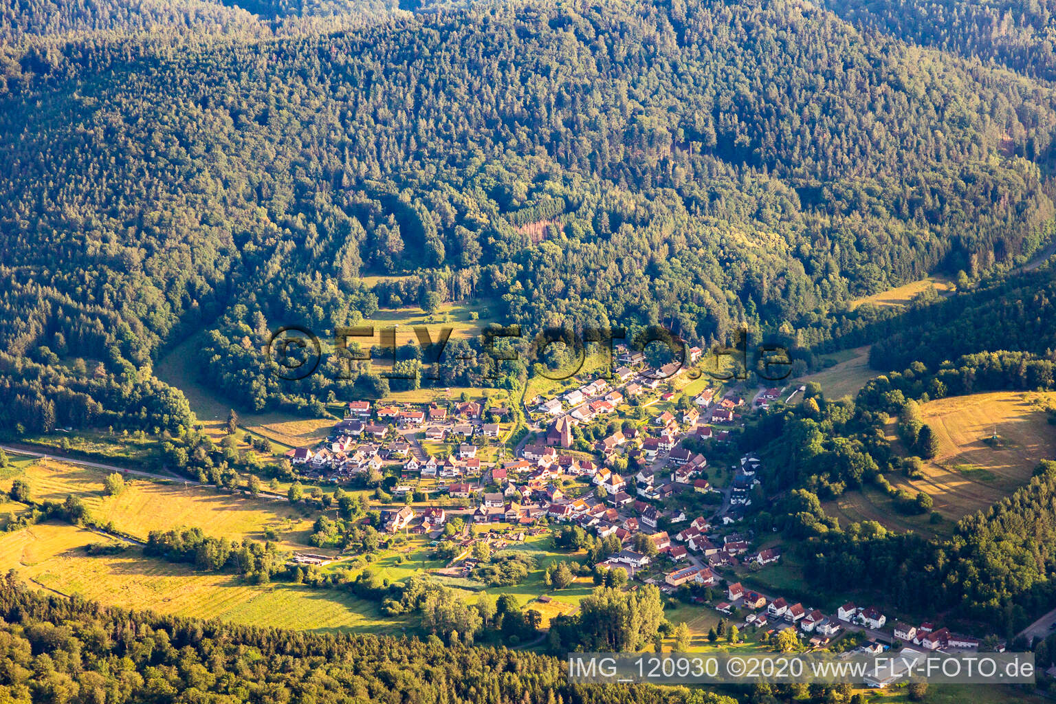 Bobenthal im Bundesland Rheinland-Pfalz, Deutschland aus der Luft