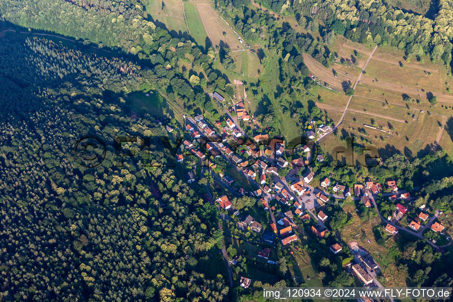 Nothweiler im Bundesland Rheinland-Pfalz, Deutschland von oben