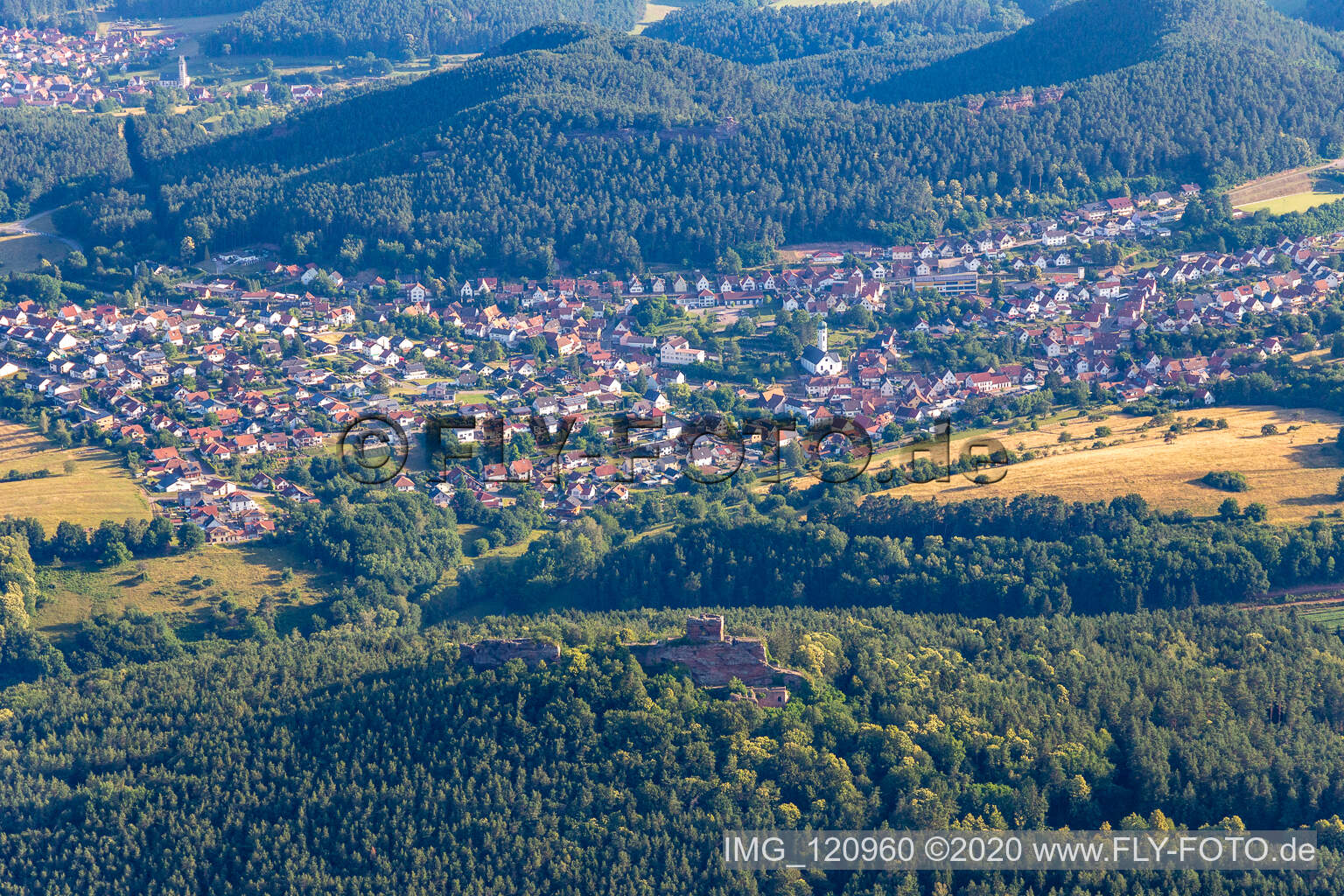 Drachenfels in Busenberg im Bundesland Rheinland-Pfalz, Deutschland