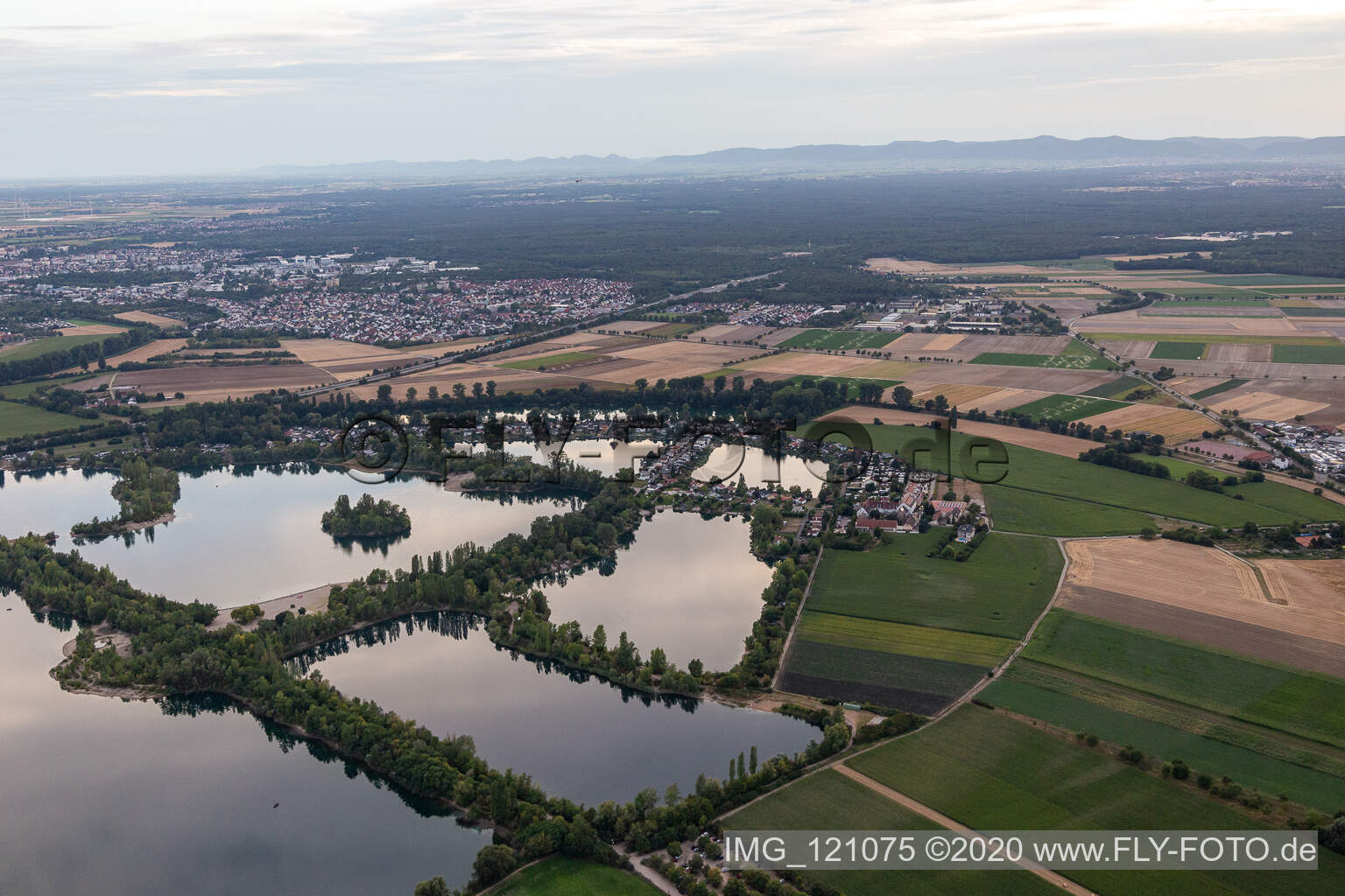 Silbersee, Biersiedersee, Binsfeld in Speyer im Bundesland Rheinland-Pfalz, Deutschland
