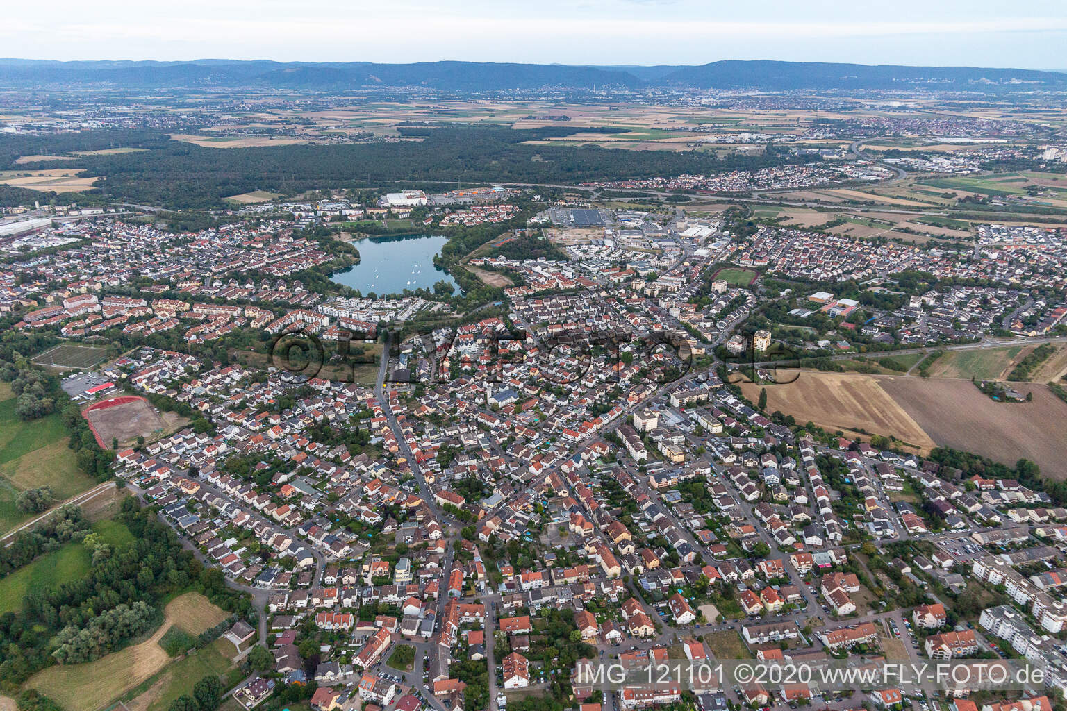 Luftaufnahme von Brühl im Bundesland Baden-Württemberg, Deutschland