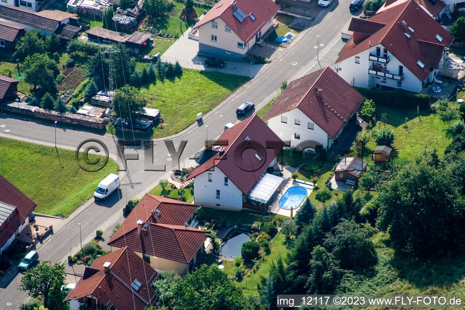 Luftbild von Eußerthal im Bundesland Rheinland-Pfalz, Deutschland