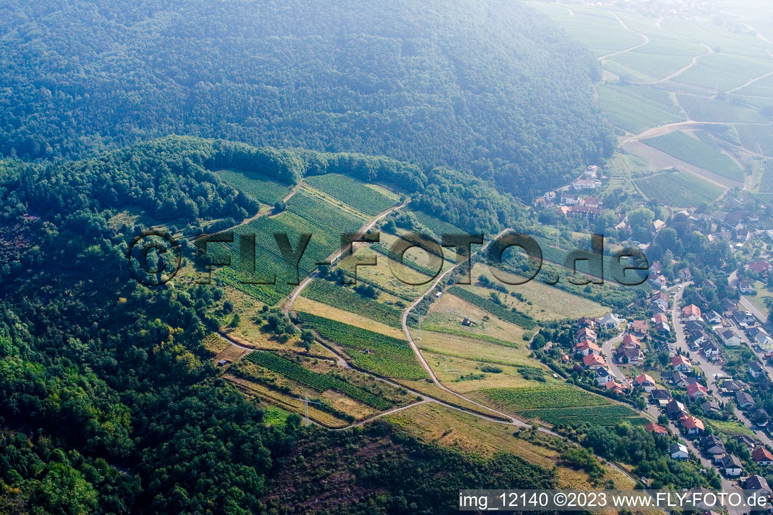 Luftbild von Albersweiler im Bundesland Rheinland-Pfalz, Deutschland
