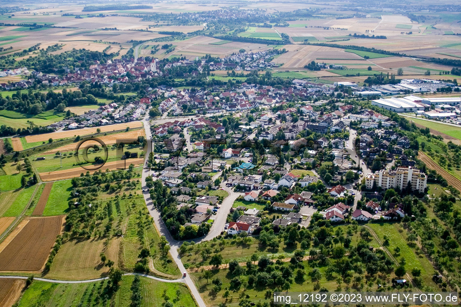 Luftaufnahme von Altingen im Bundesland Baden-Württemberg, Deutschland
