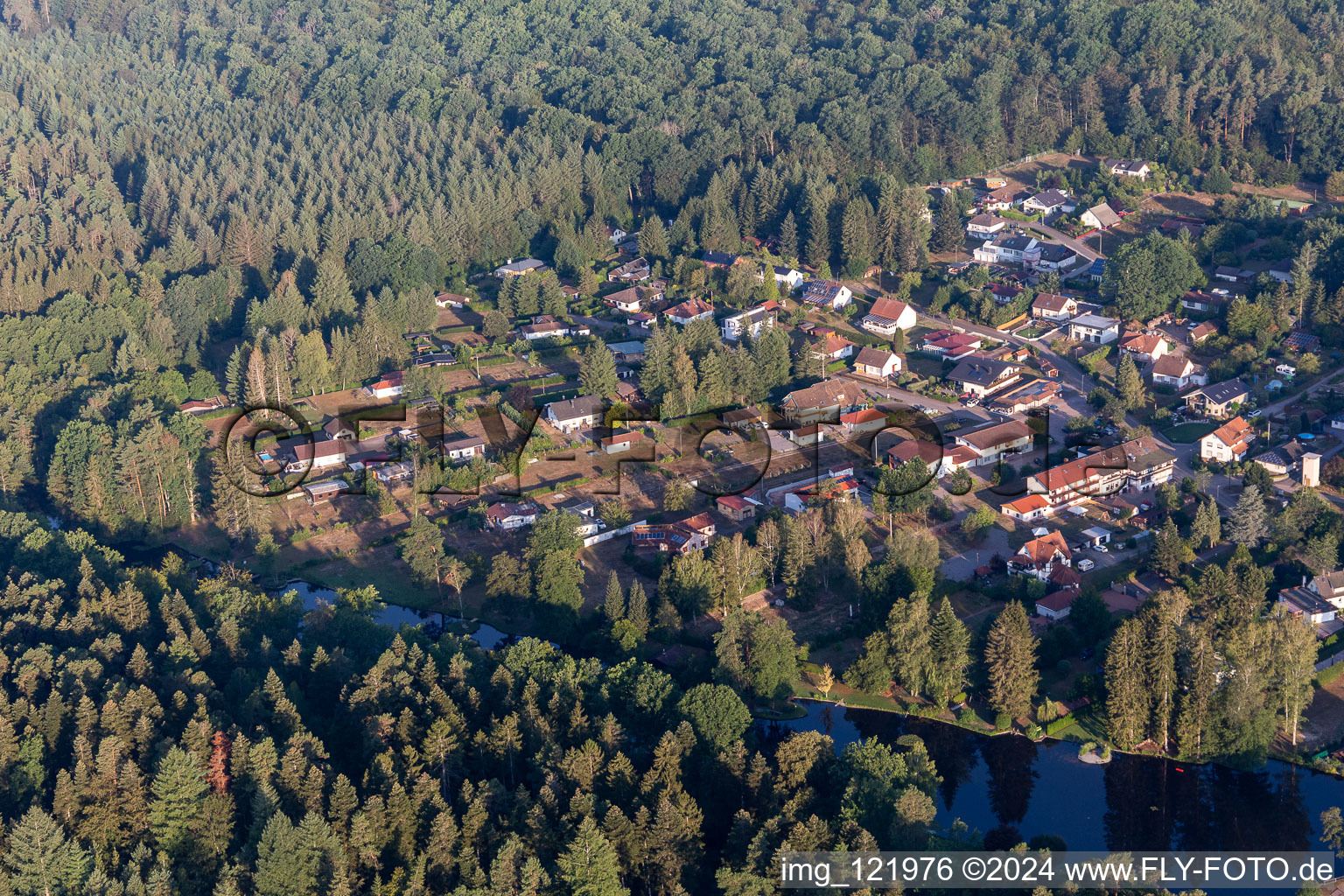 Ludwigswinkel im Bundesland Rheinland-Pfalz, Deutschland aus der Vogelperspektive