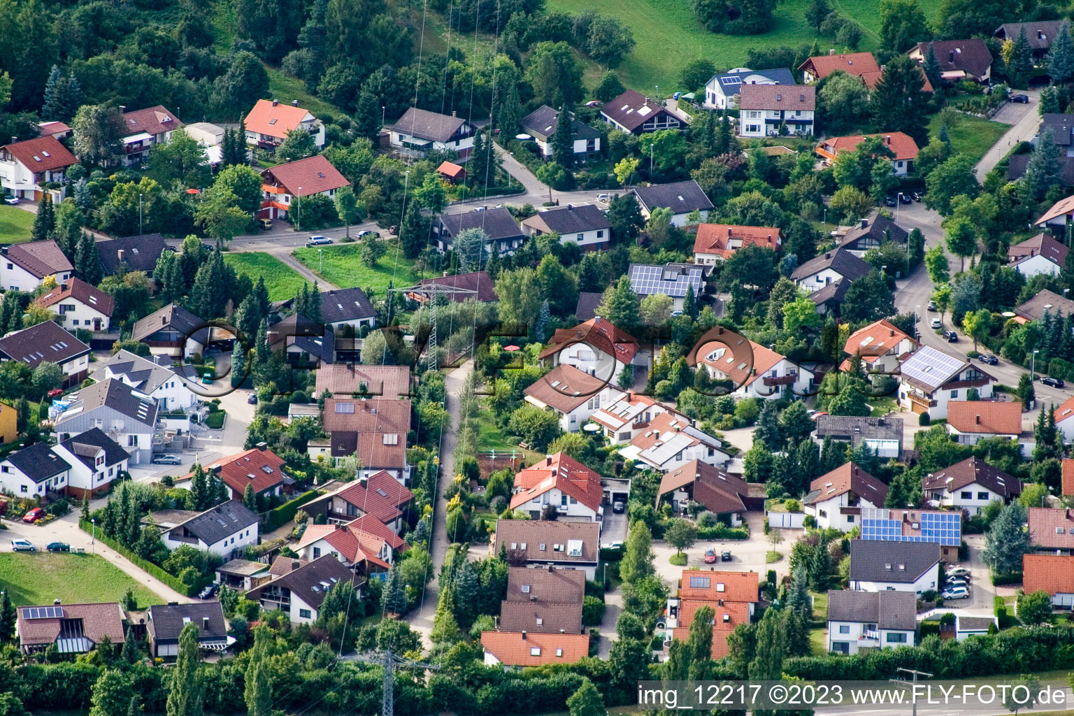 Luftbild von Ehbühl, Kirchhalde in Herrenberg im Bundesland Baden-Württemberg, Deutschland