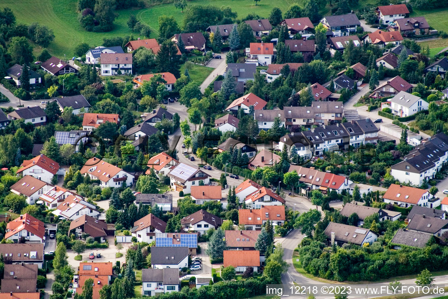 Luftaufnahme von Ehbühl, Kirchhalde in Herrenberg im Bundesland Baden-Württemberg, Deutschland