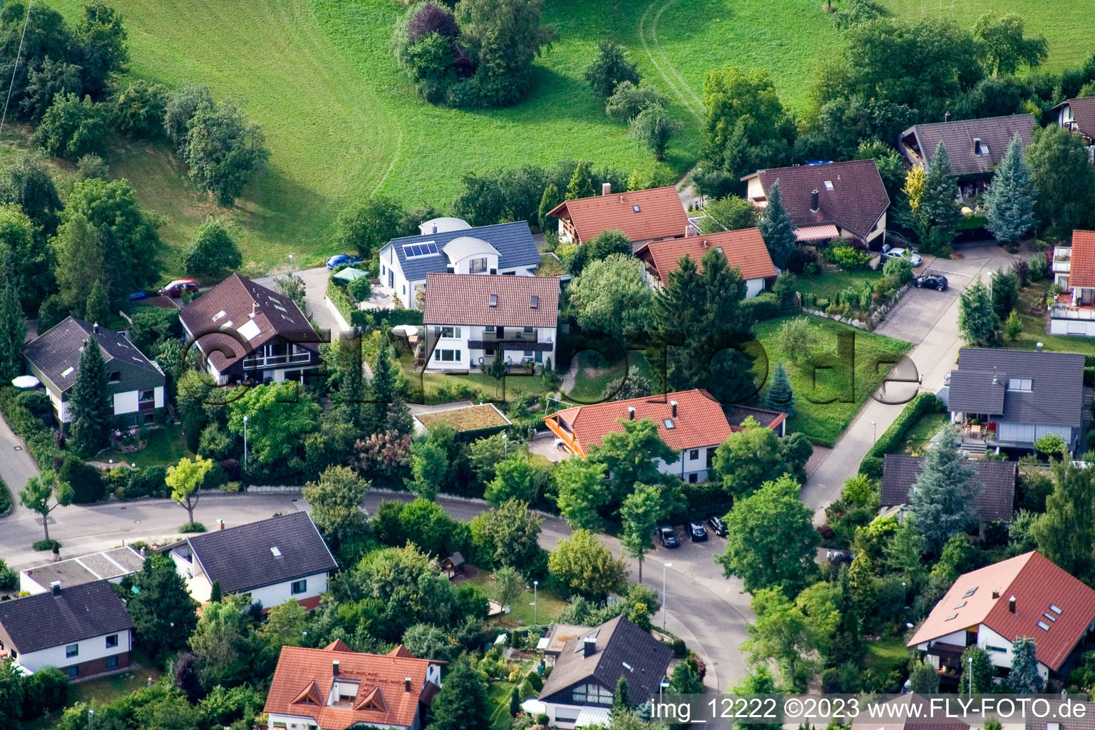 Ehbühl, Kirchhalde in Herrenberg im Bundesland Baden-Württemberg, Deutschland aus der Luft