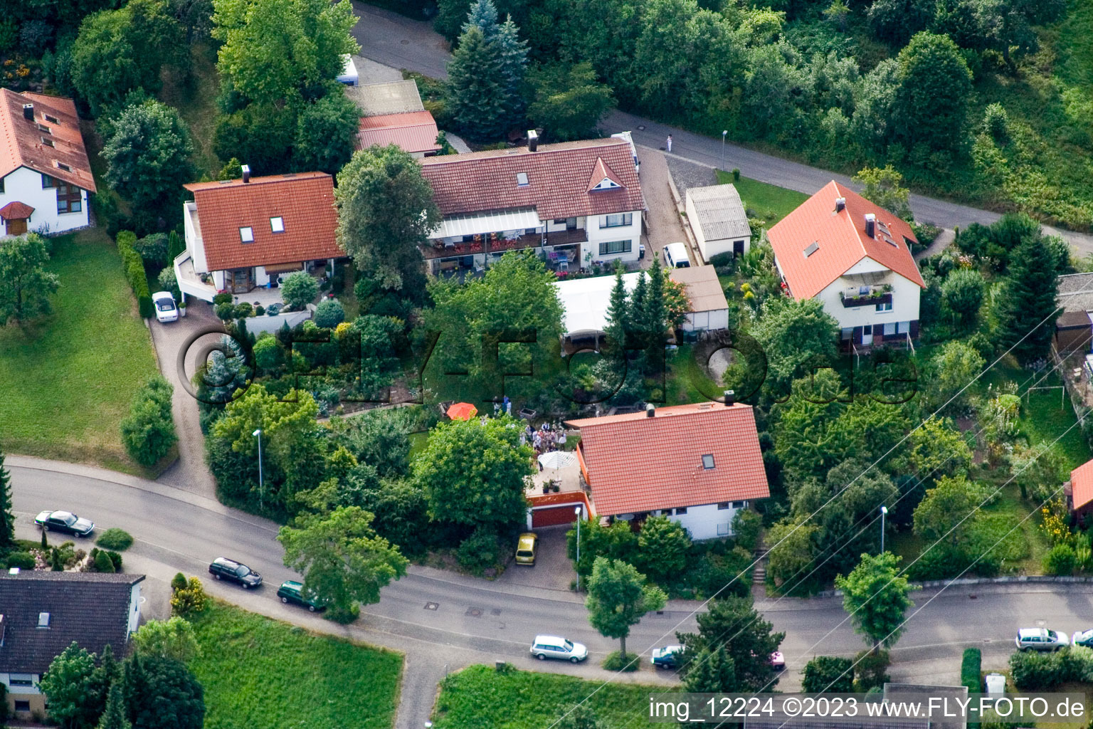 Ehbühl, Kirchhalde in Herrenberg im Bundesland Baden-Württemberg, Deutschland vom Flugzeug aus