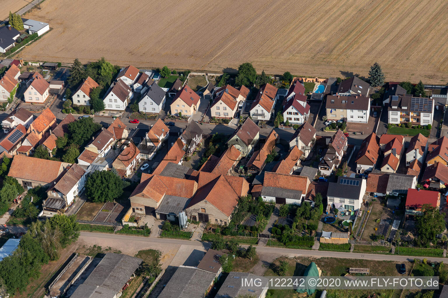 Luftbild von Saarstr in Kandel im Bundesland Rheinland-Pfalz, Deutschland