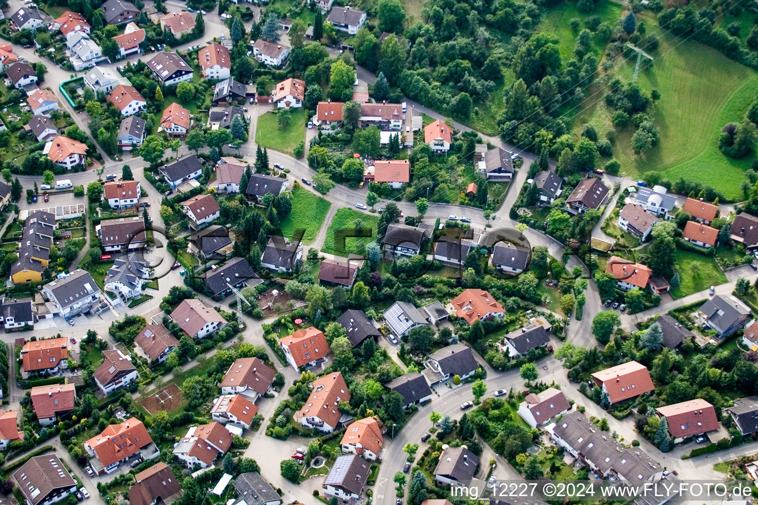 Ehbühl, Kirchhalde in Herrenberg im Bundesland Baden-Württemberg, Deutschland aus der Luft betrachtet