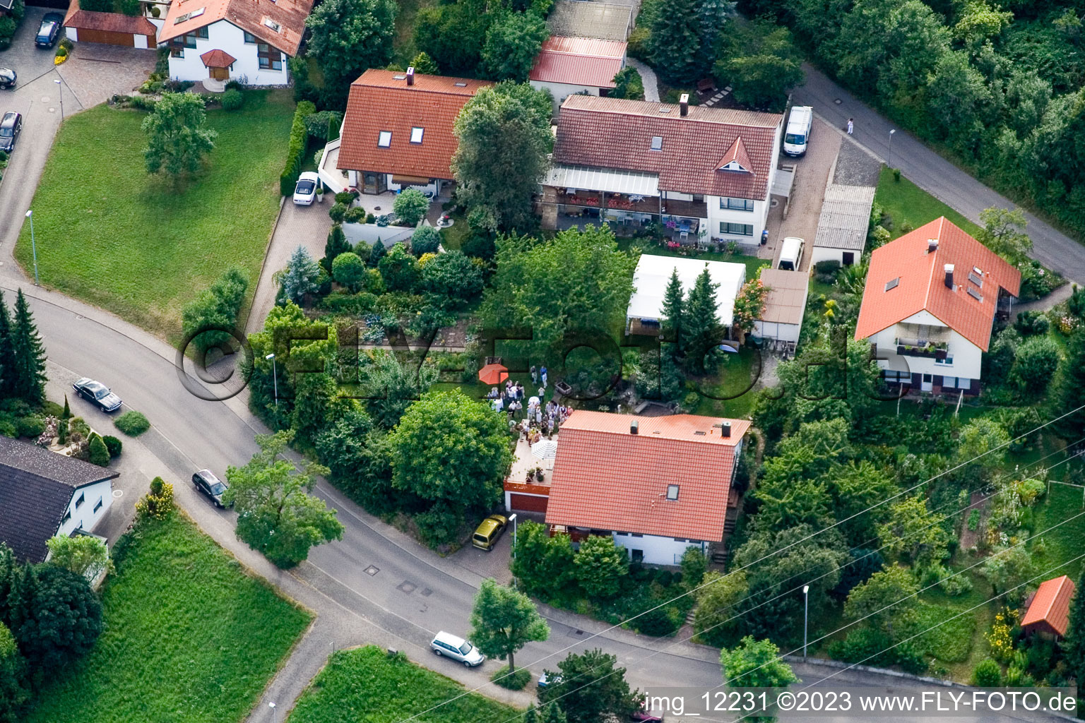Drohnenbild von Ehbühl, Kirchhalde in Herrenberg im Bundesland Baden-Württemberg, Deutschland