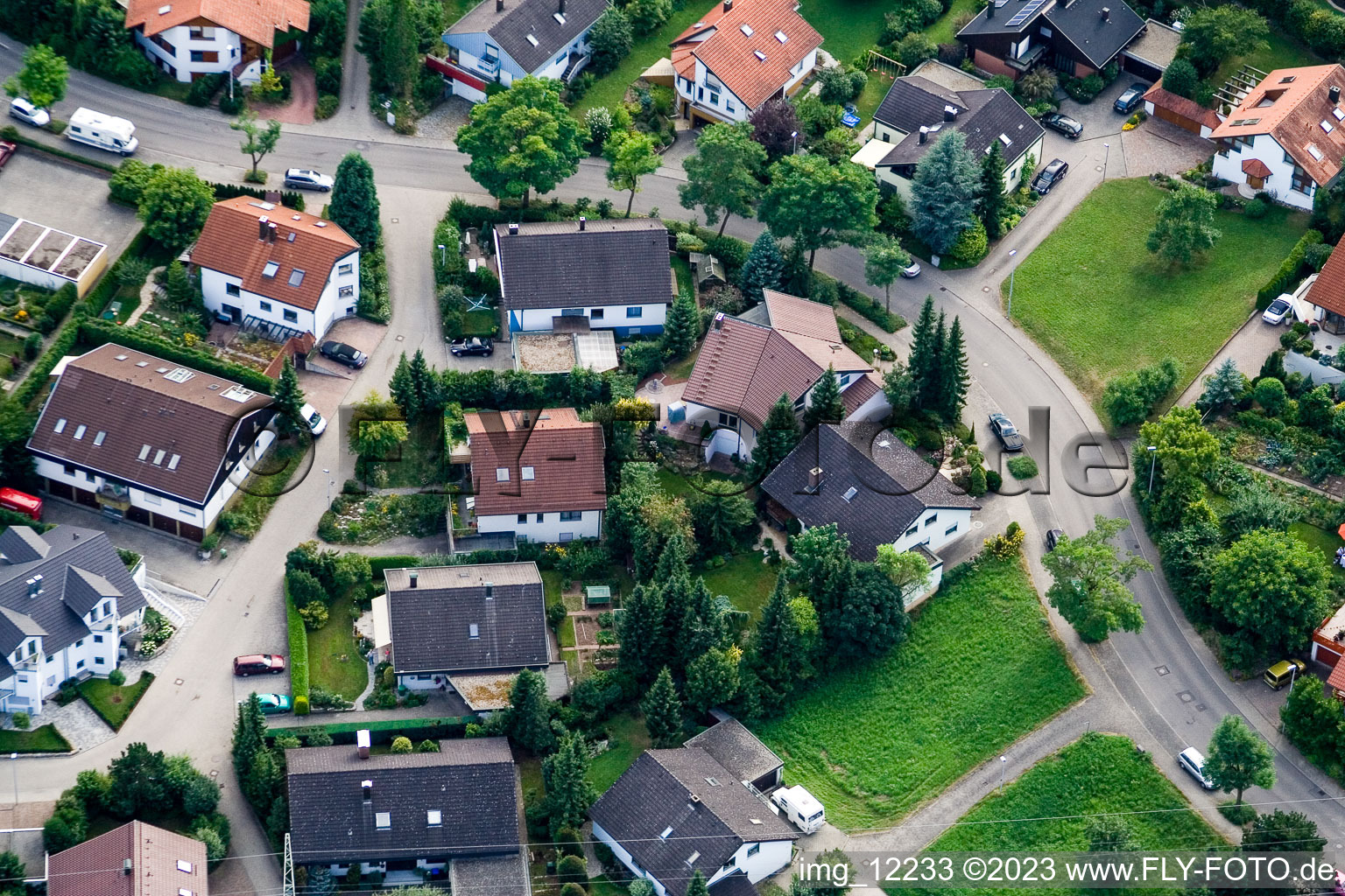 Ehbühl, Kirchhalde in Herrenberg im Bundesland Baden-Württemberg, Deutschland von einer Drohne aus