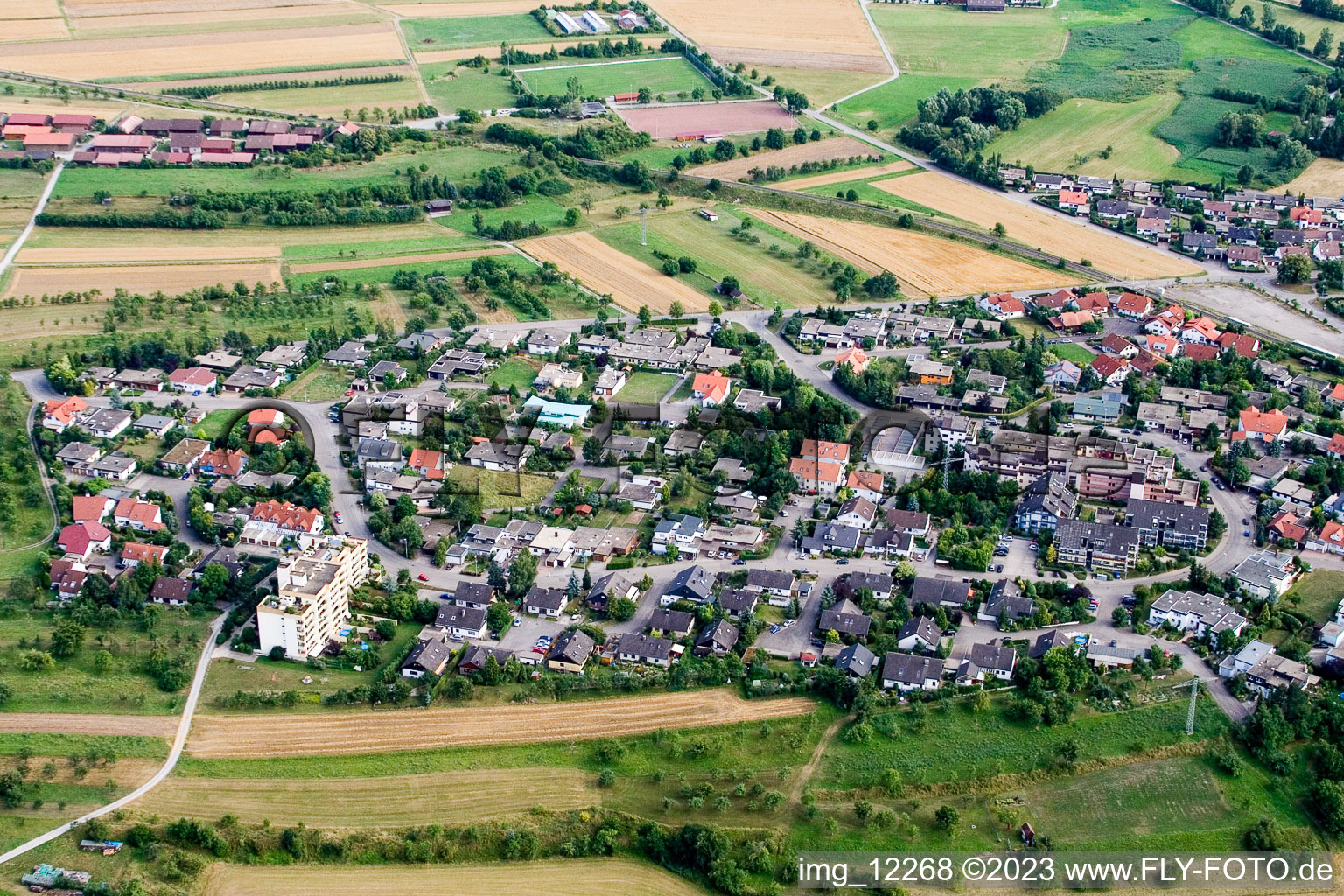 Altingen im Bundesland Baden-Württemberg, Deutschland aus der Luft