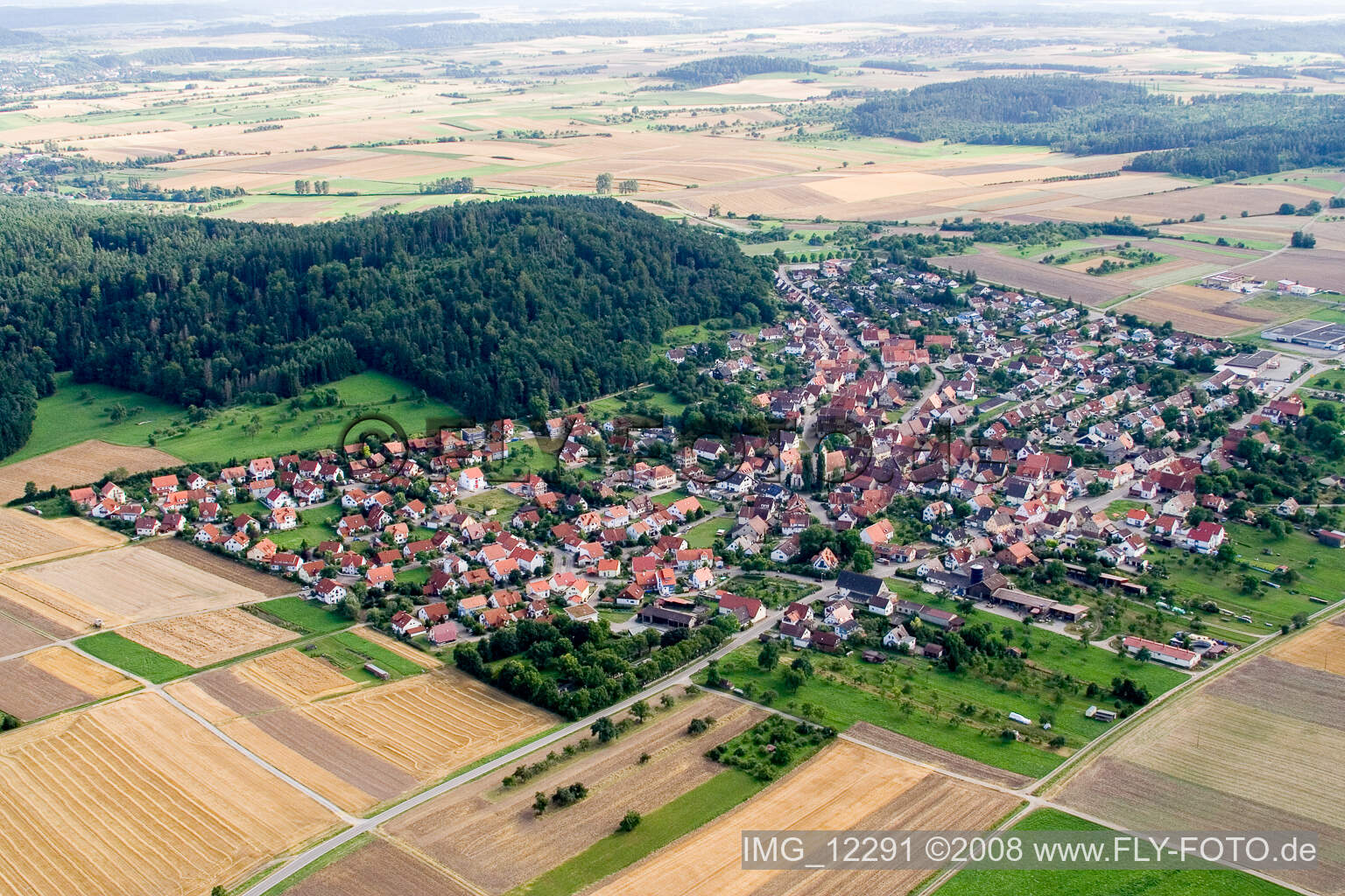 Luftbild von Oberndorf im Bundesland Baden-Württemberg, Deutschland