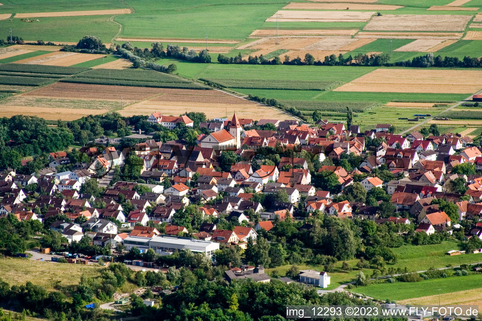 Wurmlingen im Bundesland Baden-Württemberg, Deutschland aus der Luft