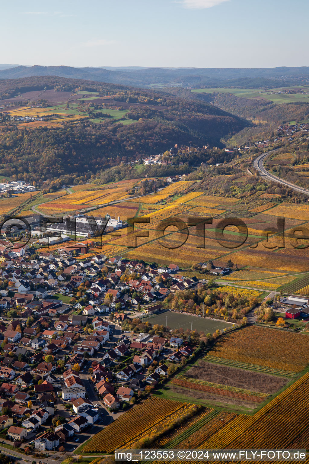 Ortsteil Sausenheim in Grünstadt im Bundesland Rheinland-Pfalz, Deutschland