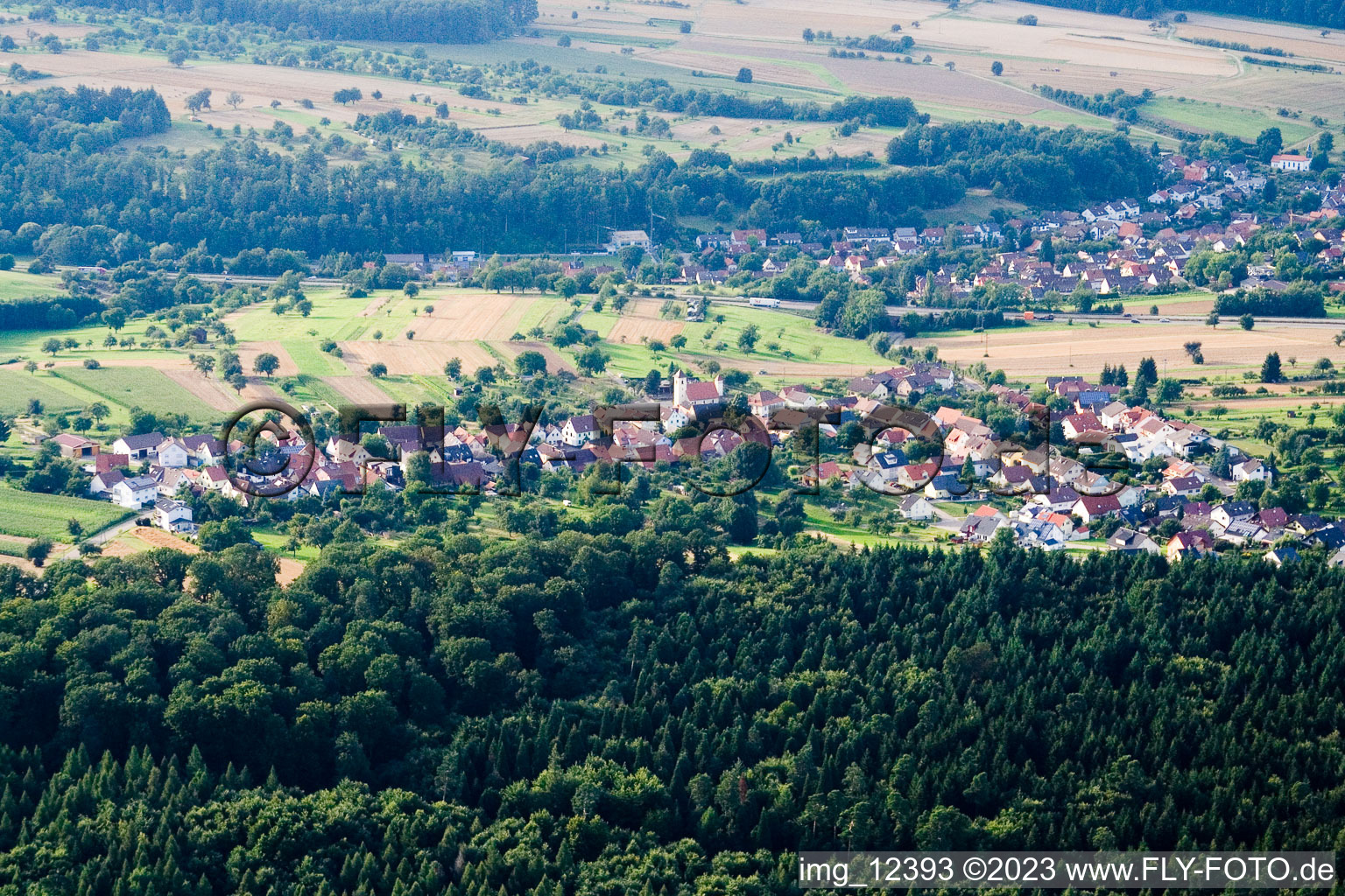 Ortsteil Obermutschelbach in Karlsbad im Bundesland Baden-Württemberg, Deutschland