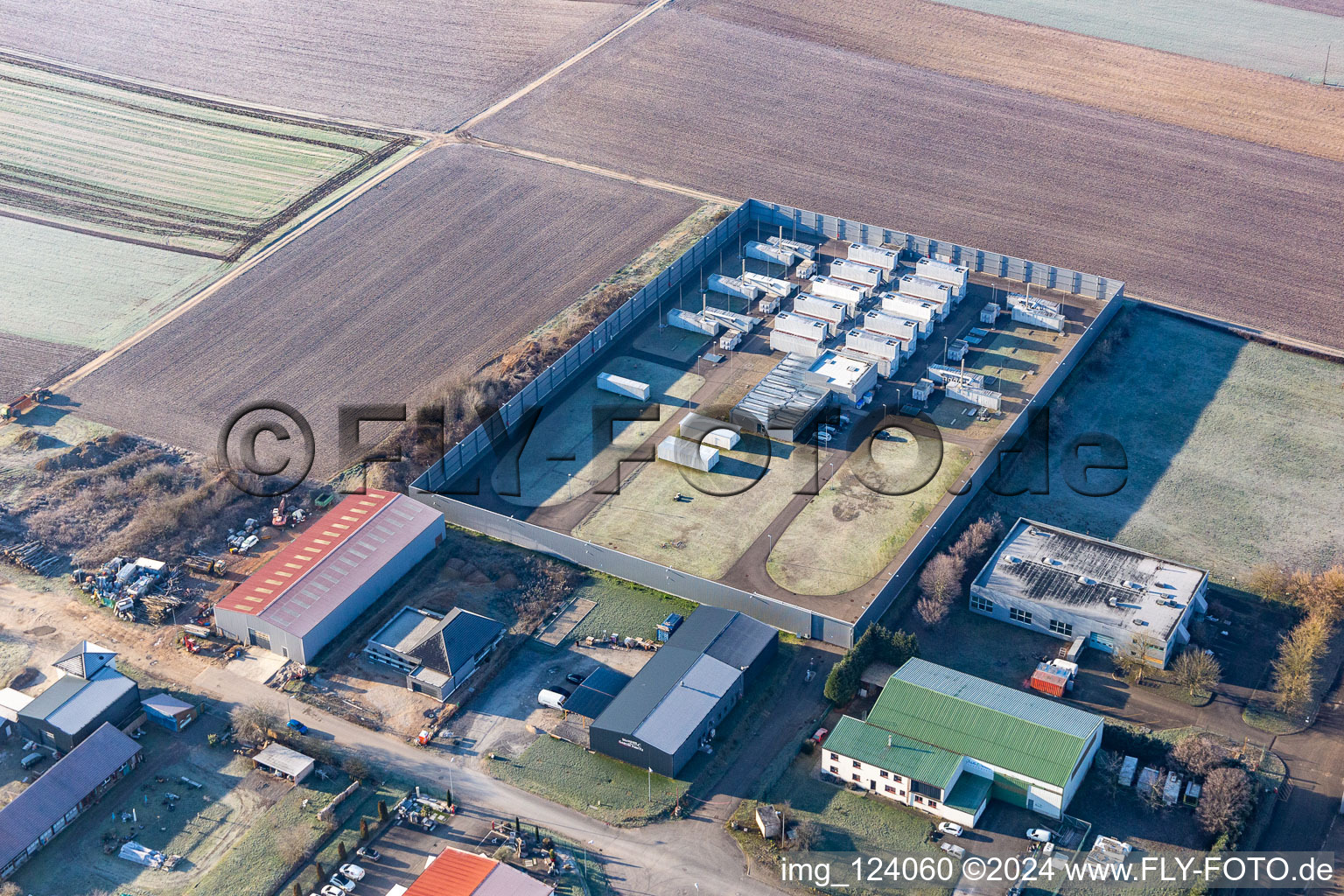 Niederlauterbach im Bundesland Bas-Rhin, Frankreich von oben