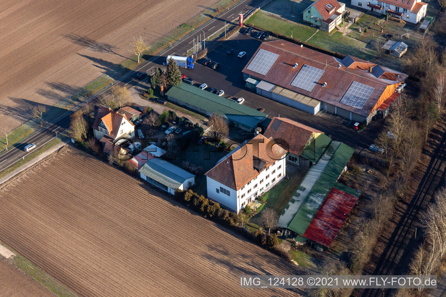 Luftbild von Wasgau Frischemarkt in Steinfeld im Bundesland Rheinland-Pfalz, Deutschland