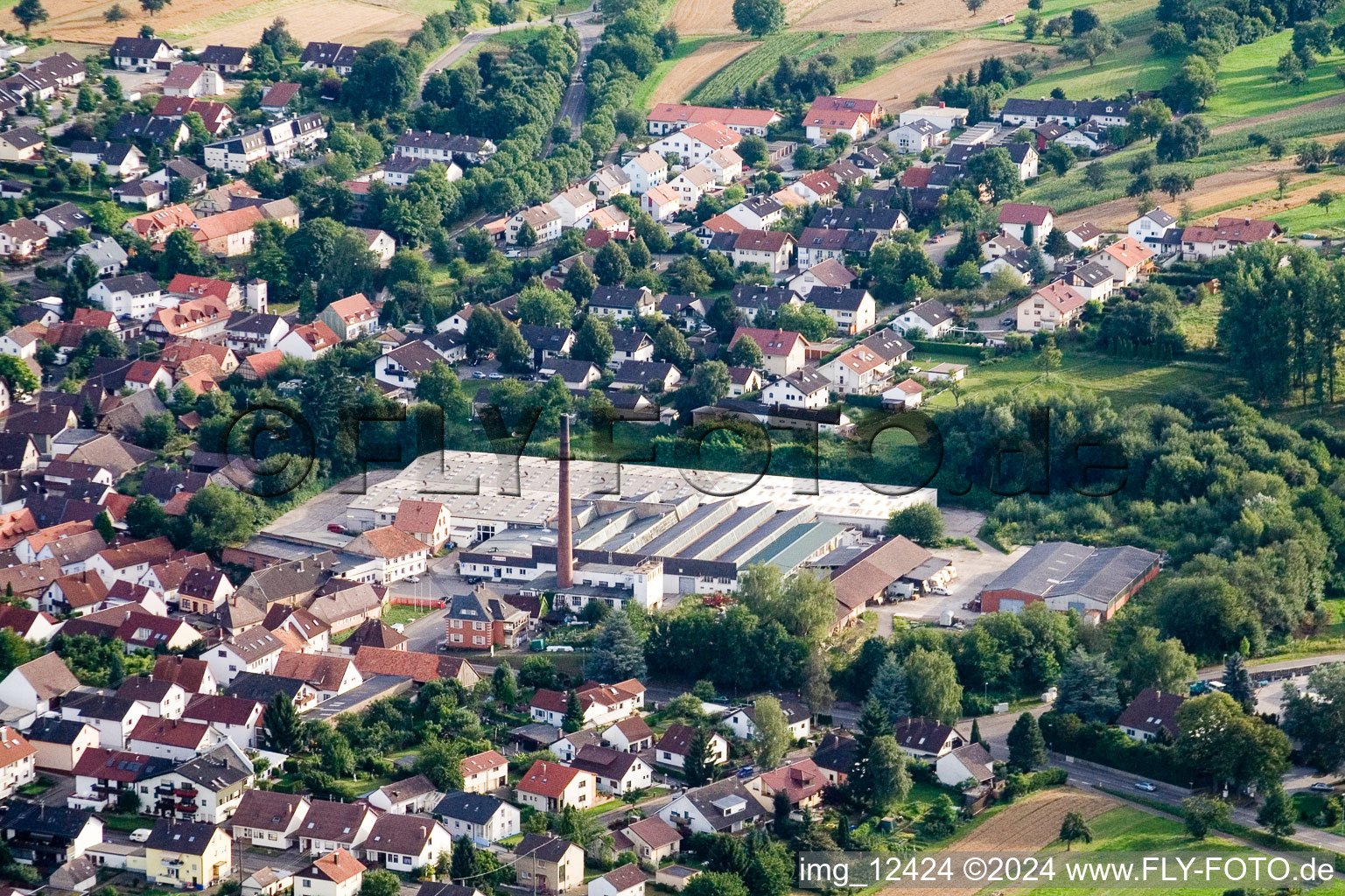 Ehemaliges Fabrik - Gebäude in Stupferich in Karlsruhe im Bundesland Baden-Württemberg, Deutschland