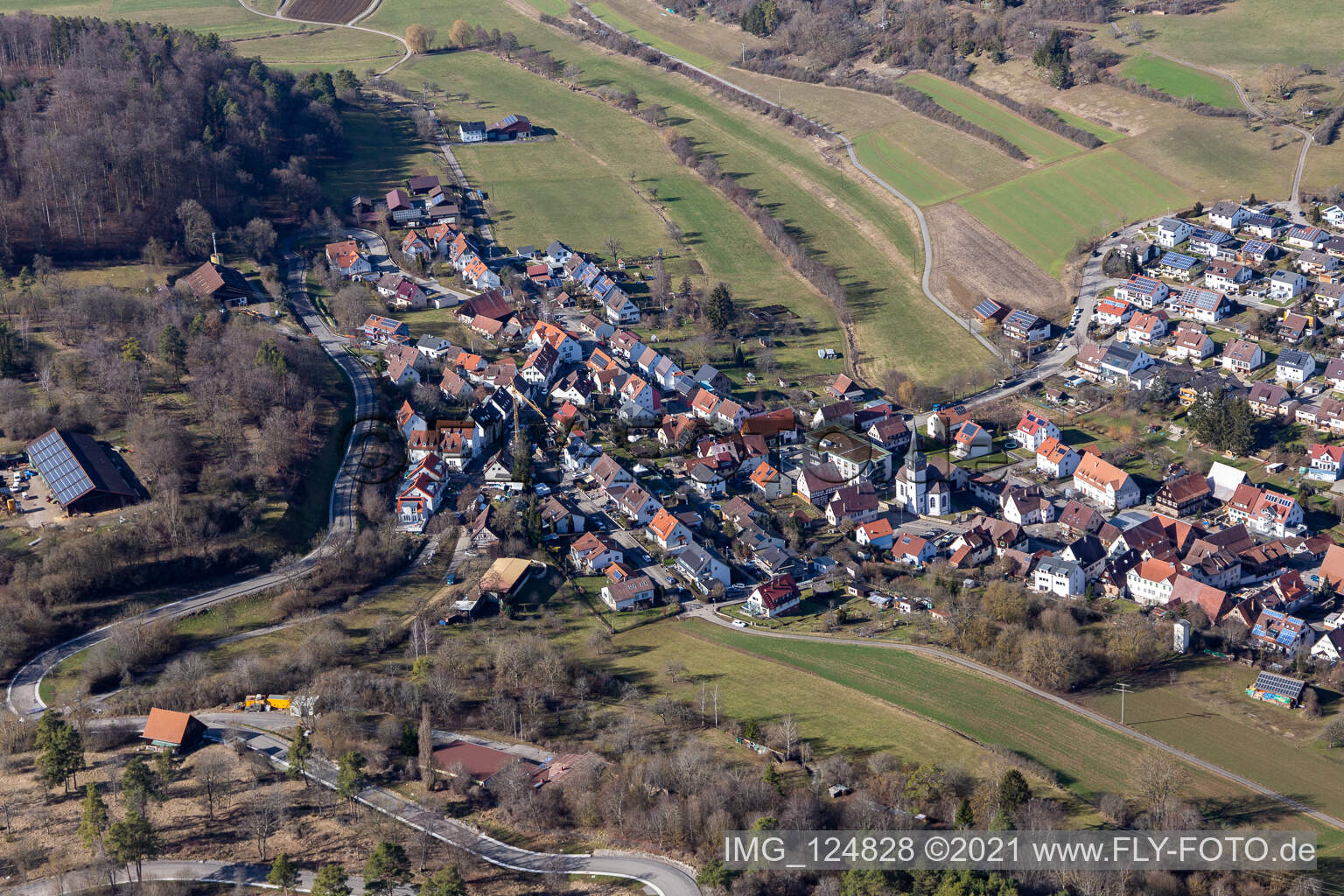 Luftbild von Dachtel im Bundesland Baden-Württemberg, Deutschland