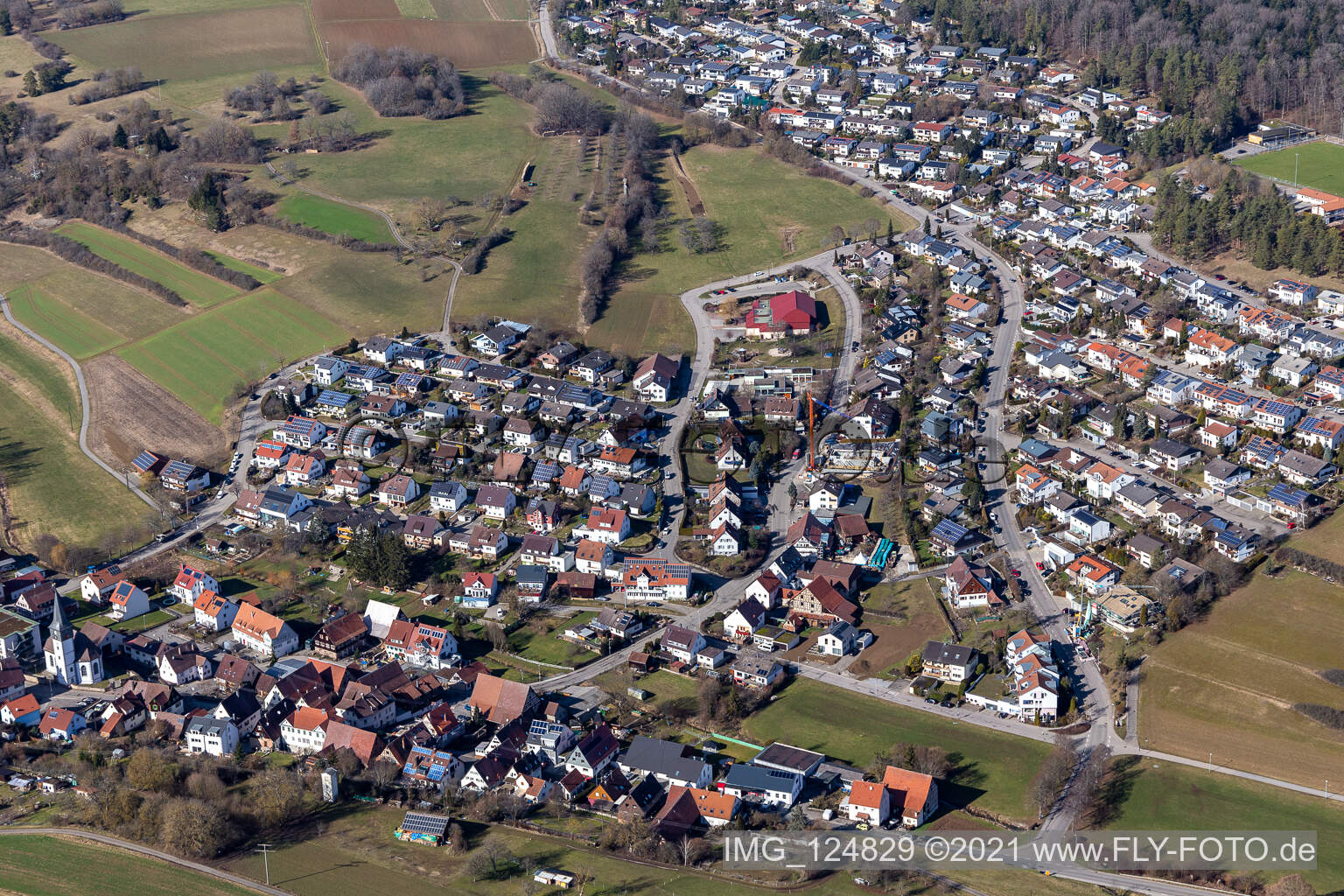 Luftaufnahme von Dachtel im Bundesland Baden-Württemberg, Deutschland