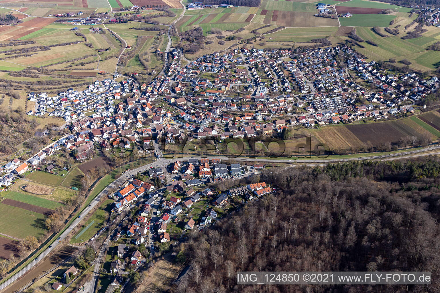 Luftbild von Weil der Stadt im Bundesland Baden-Württemberg, Deutschland