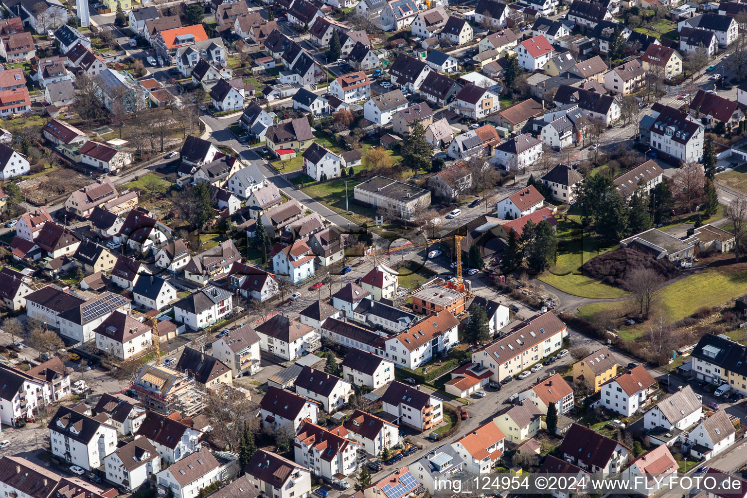 Luftbild von Renningen im Bundesland Baden-Württemberg, Deutschland