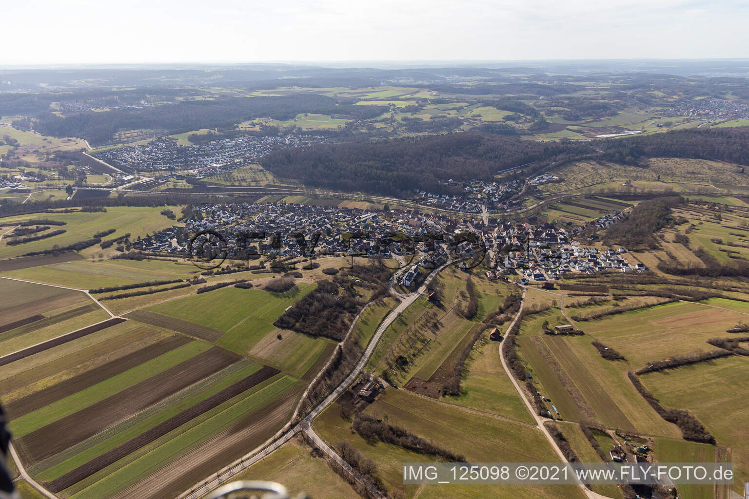Drohnenbild von Weil der Stadt im Bundesland Baden-Württemberg, Deutschland