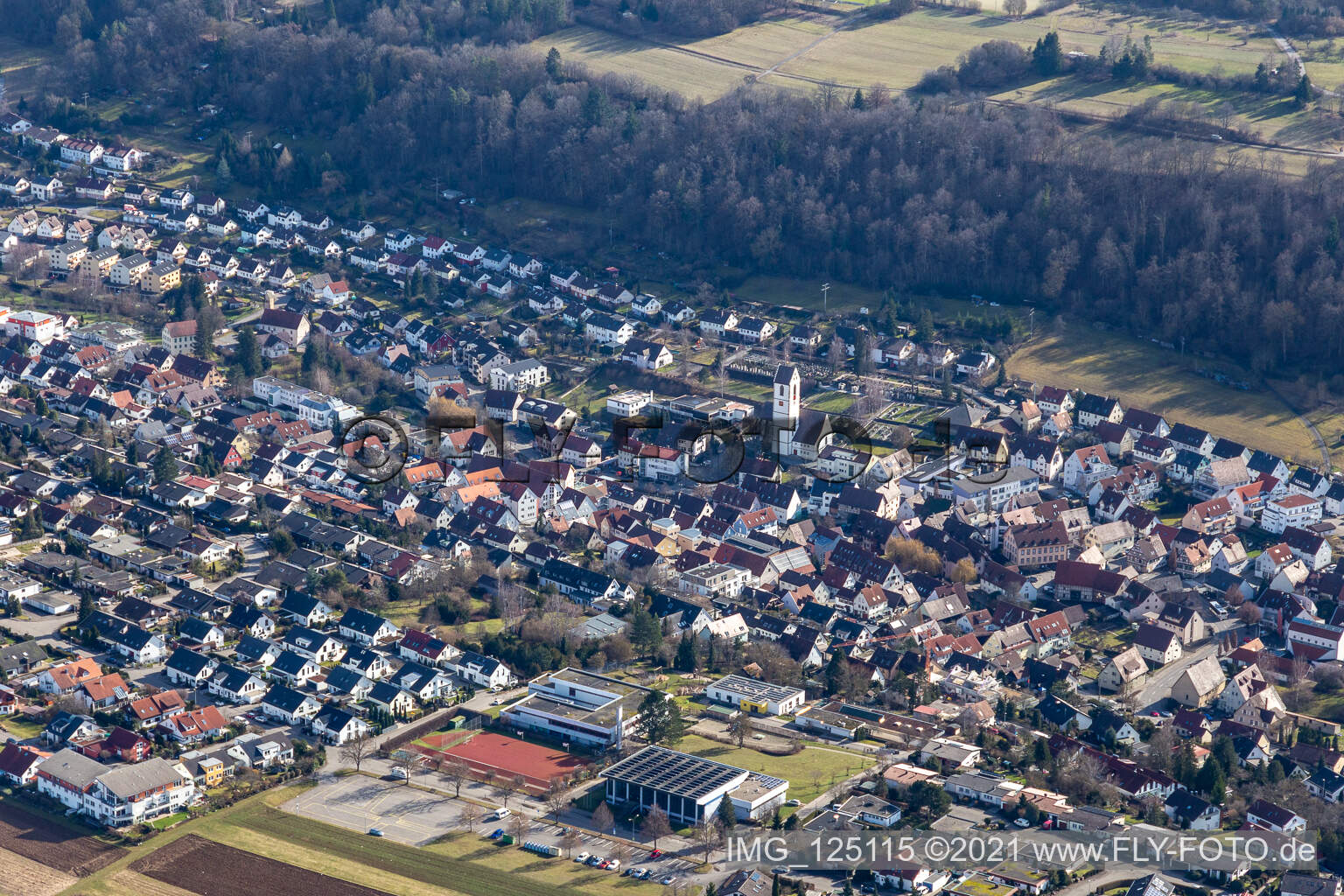 Aidlingen im Bundesland Baden-Württemberg, Deutschland aus der Luft betrachtet