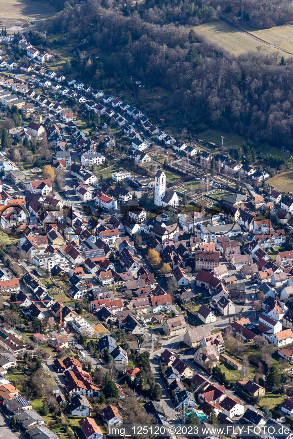 Aidlingen im Bundesland Baden-Württemberg, Deutschland von einer Drohne aus