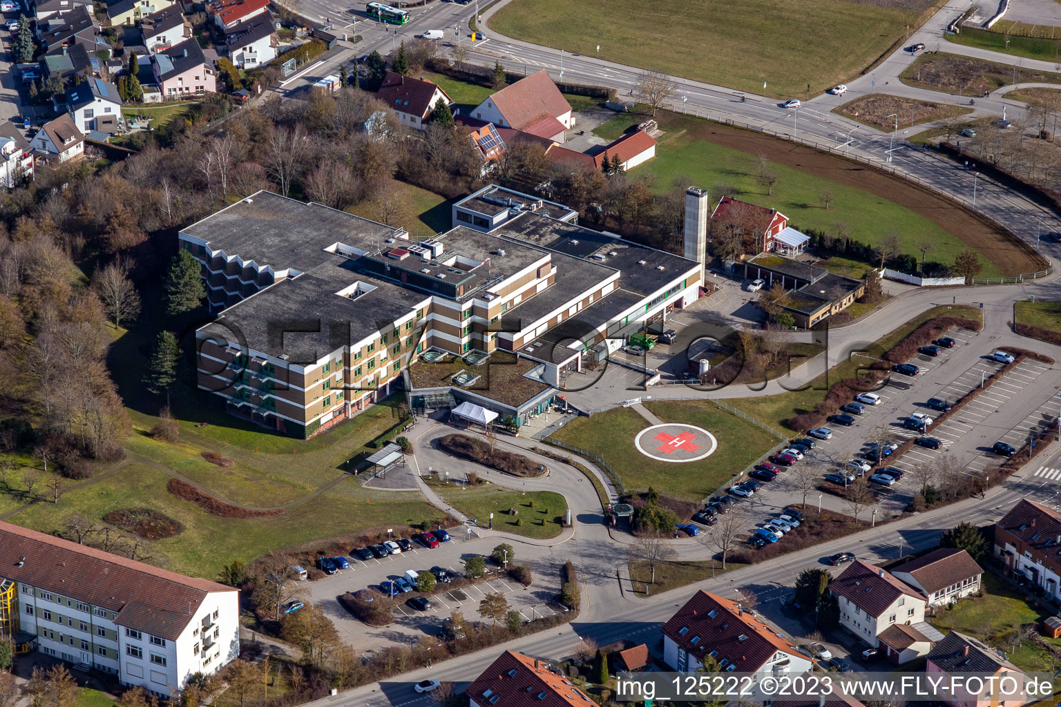 Luftbild von Krankenhaus in Herrenberg im Bundesland Baden-Württemberg, Deutschland