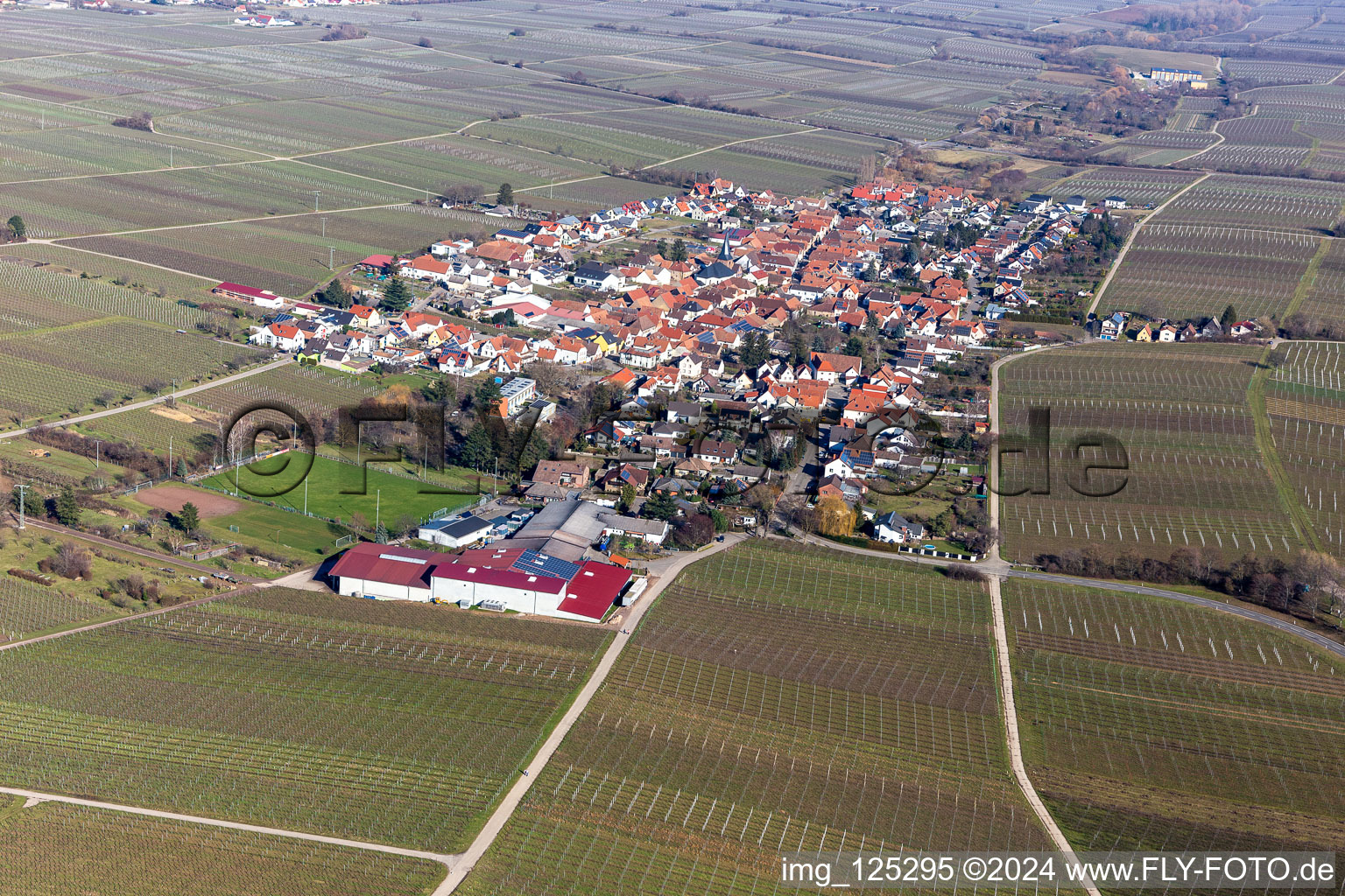 Roschbach im Bundesland Rheinland-Pfalz, Deutschland aus der Luft