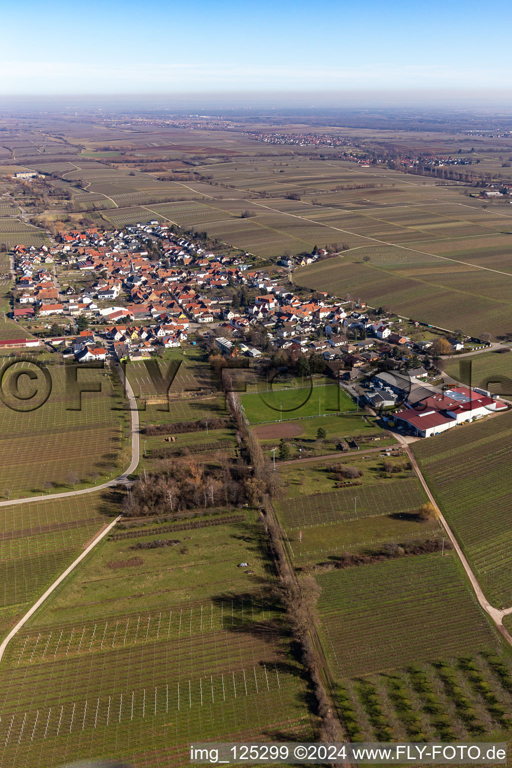 Roschbach im Bundesland Rheinland-Pfalz, Deutschland vom Flugzeug aus