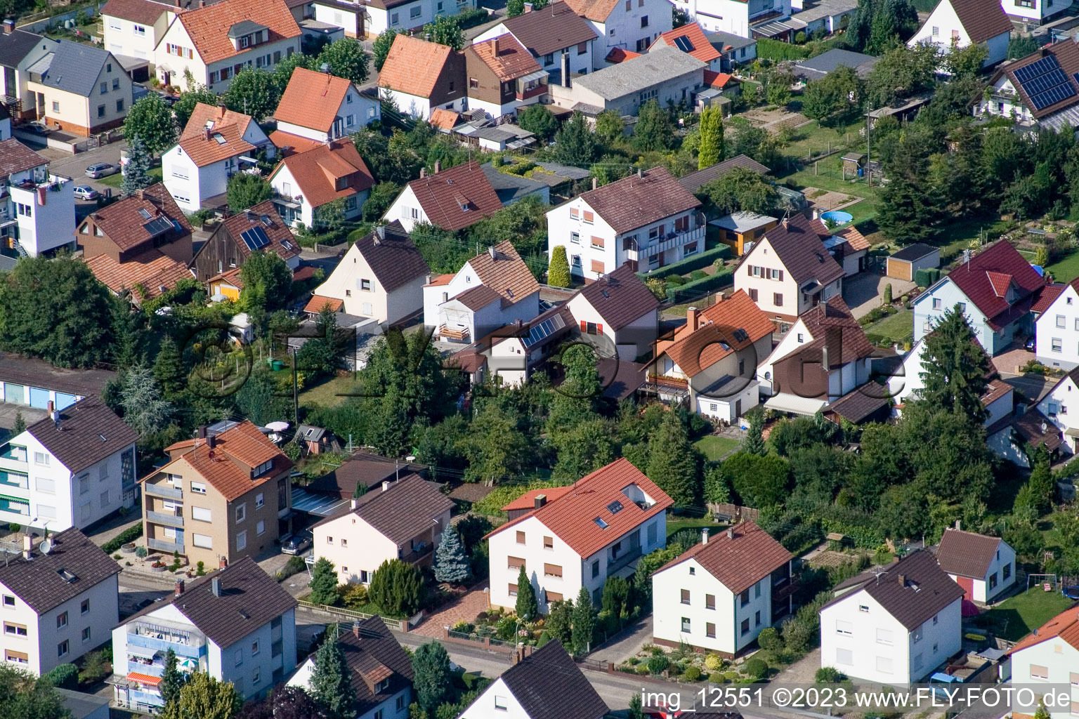 Kandel im Bundesland Rheinland-Pfalz, Deutschland aus der Luft betrachtet