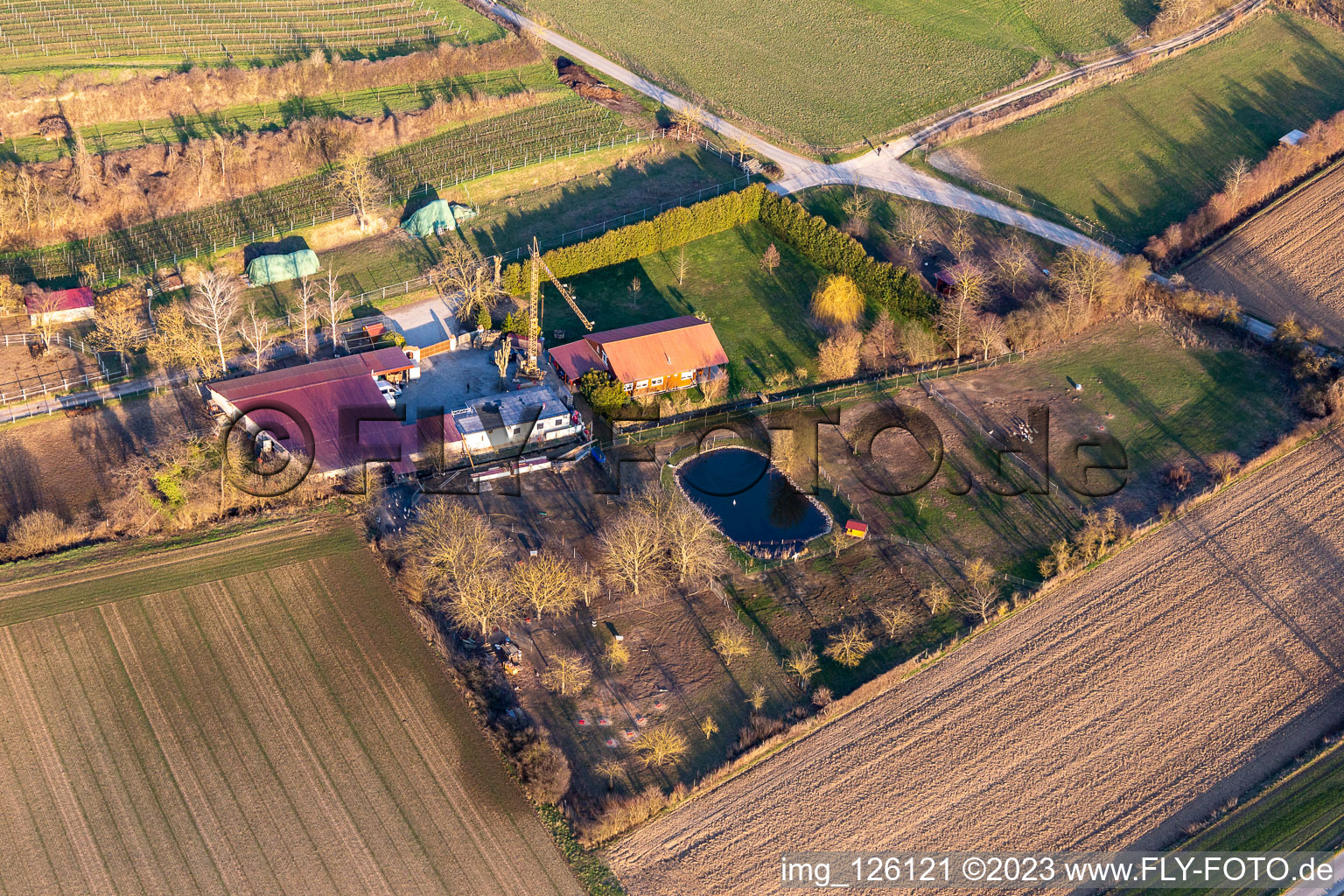 Luftaufnahme von Michael Schwager im Ortsteil Herxheim in Herxheim bei Landau/Pfalz im Bundesland Rheinland-Pfalz, Deutschland