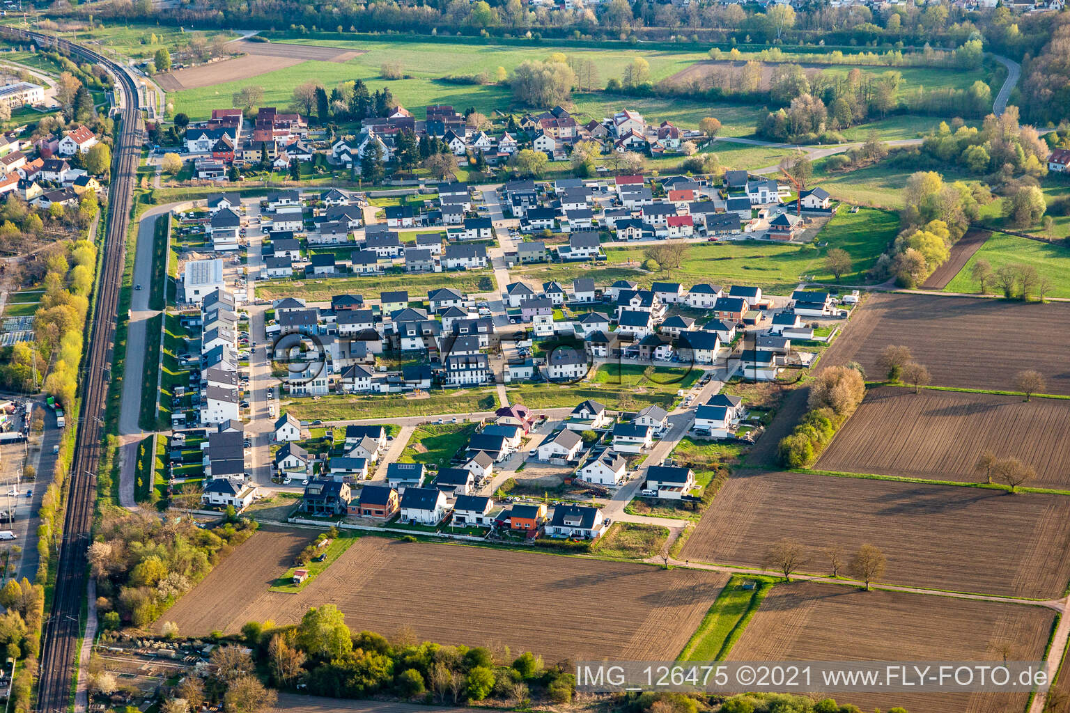 Luftbild von Paul Klee Ring in Wörth am Rhein im Bundesland Rheinland-Pfalz, Deutschland