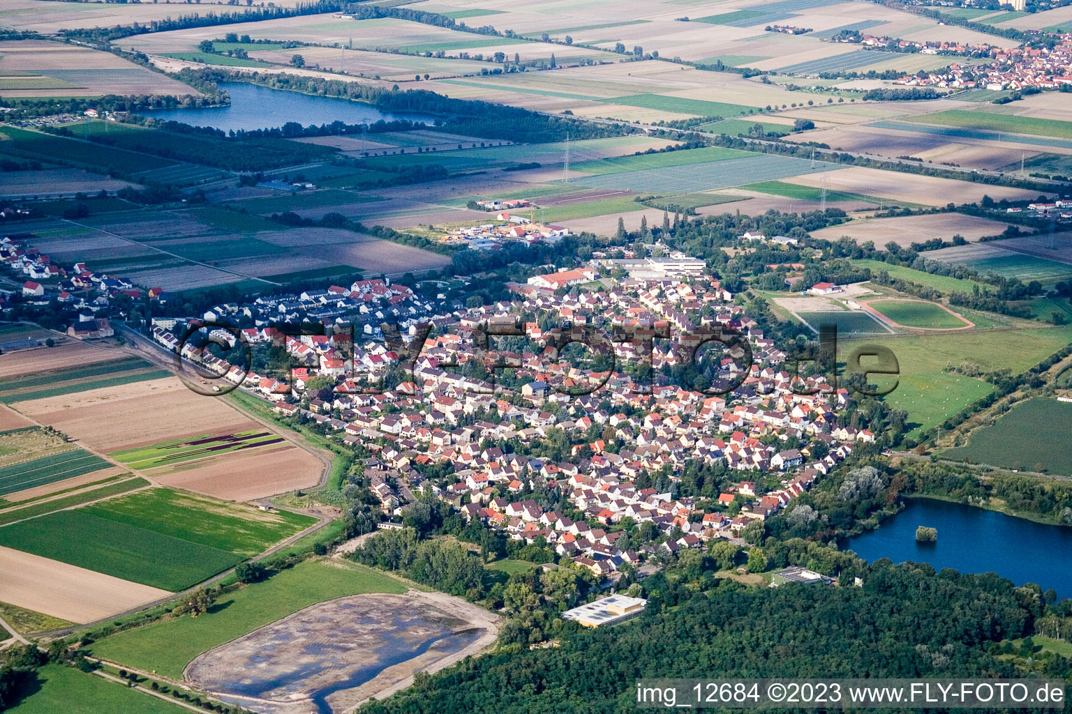 Luftaufnahme von Birkenheide im Bundesland Rheinland-Pfalz, Deutschland