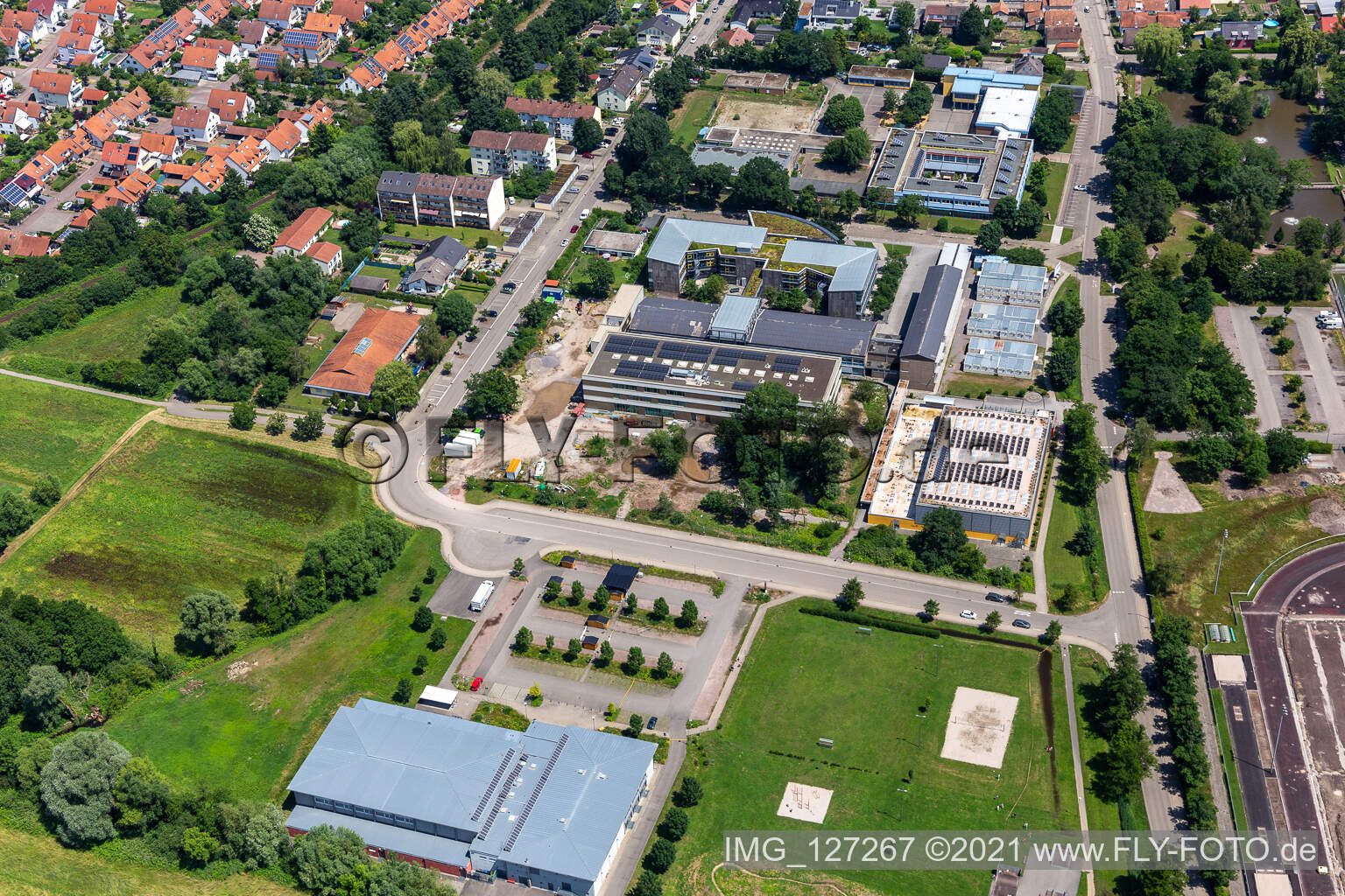 Bienwaldhalle, Integrierte Gesamtschule Kandel, Realschule plus Kandel im Bundesland Rheinland-Pfalz, Deutschland