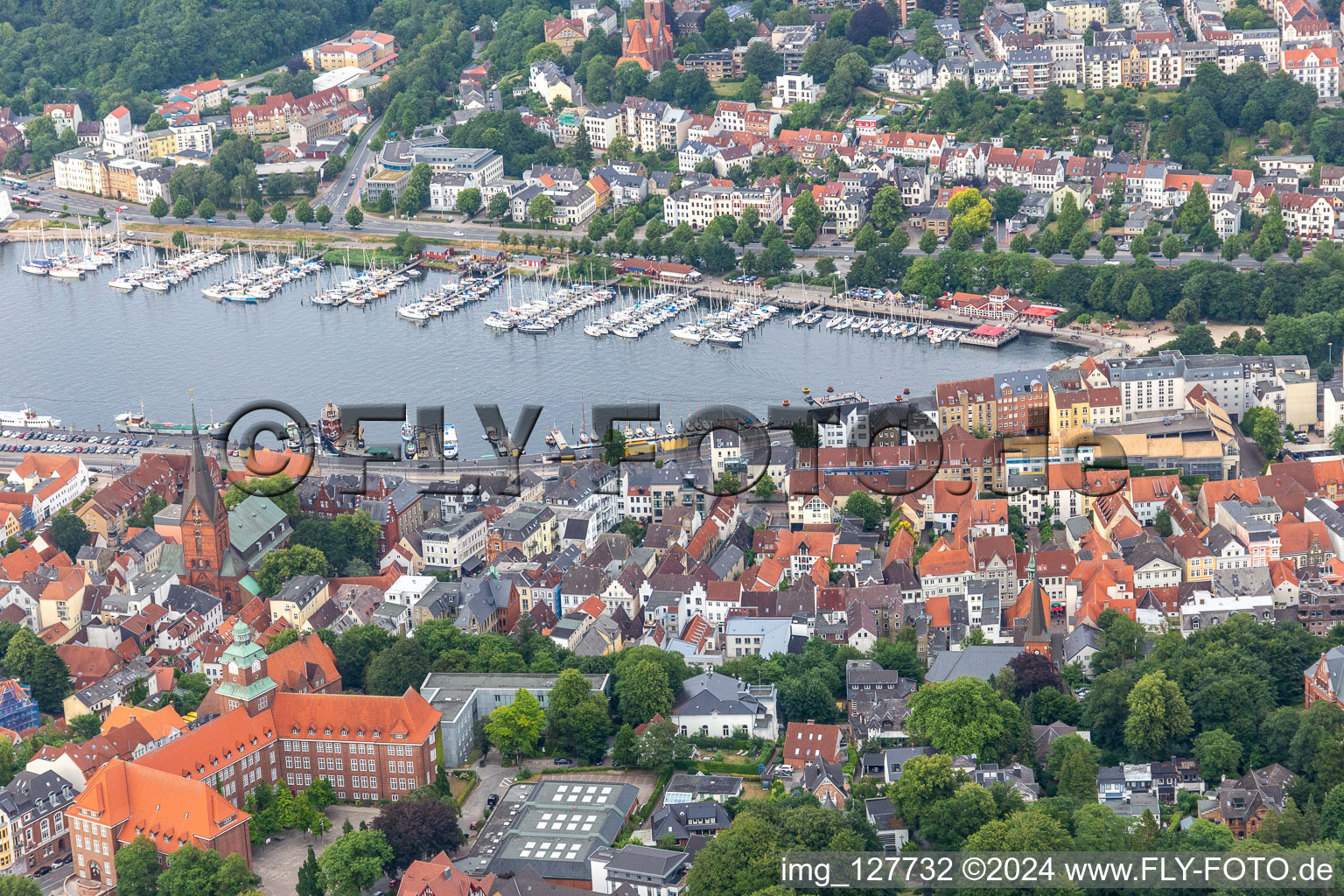 Hafenspitze in Flensburg im Bundesland Schleswig-Holstein, Deutschland