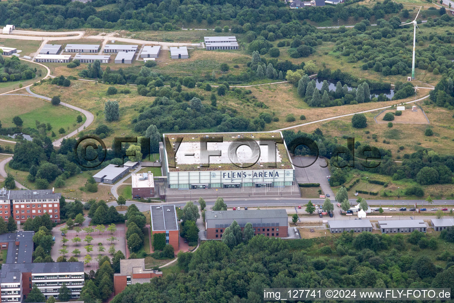 Flens-Arena im Ortsteil Sünderup in Flensburg im Bundesland Schleswig-Holstein, Deutschland