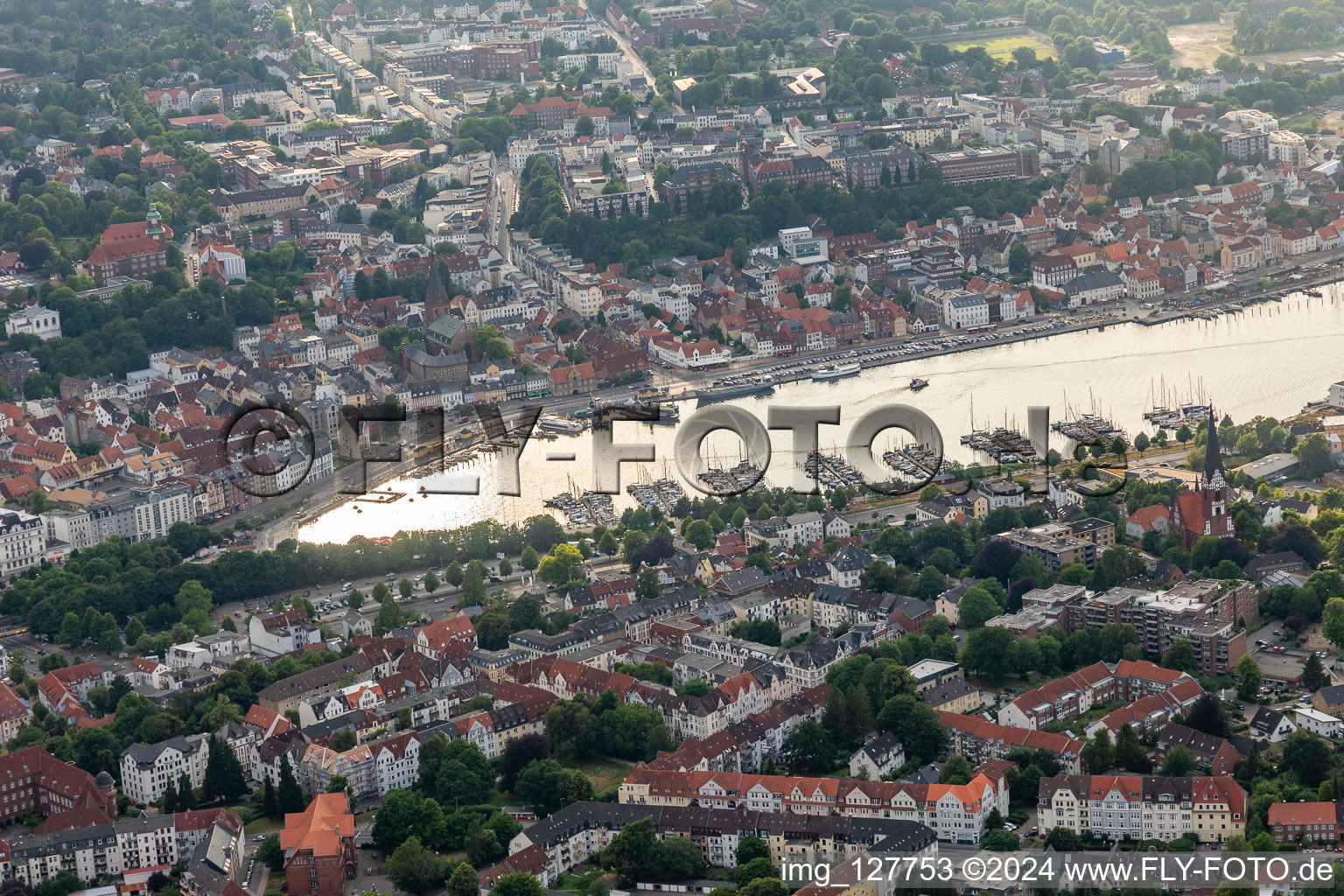 Hafen, Förde im Ortsteil Kielseng in Flensburg im Bundesland Schleswig-Holstein, Deutschland