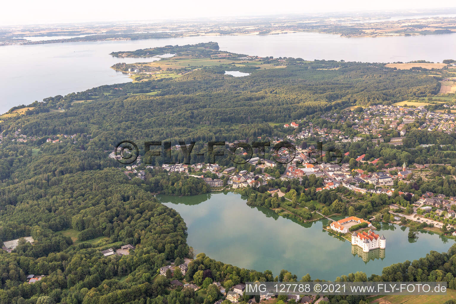 Luftbild von Halbinsel Holnis in Glücksburg im Bundesland Schleswig-Holstein, Deutschland