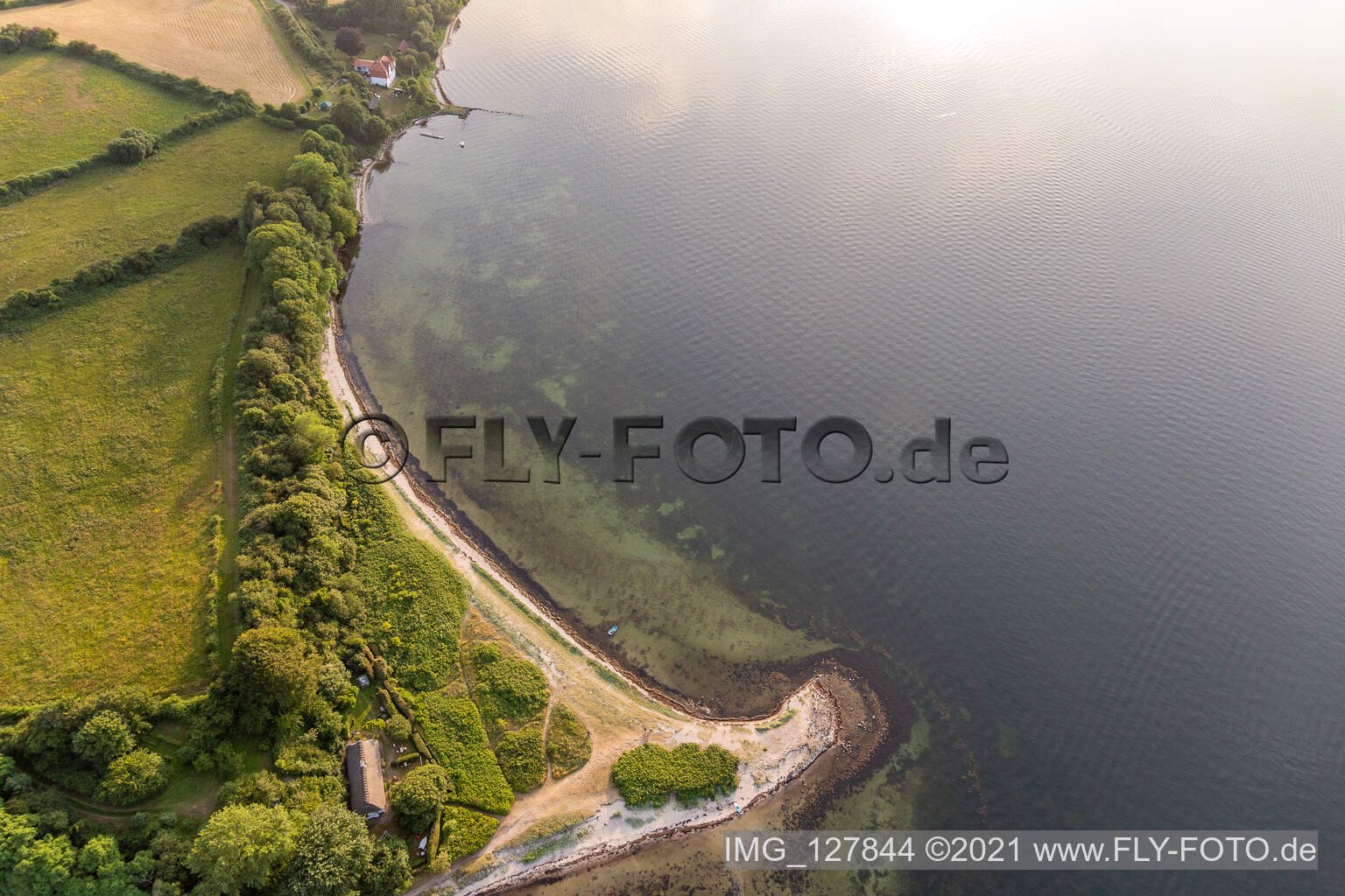 Luftbild von Holnis Nordspitze - fast der nördlichste Punkt Deutschlands im Bundesland Schleswig-Holstein
