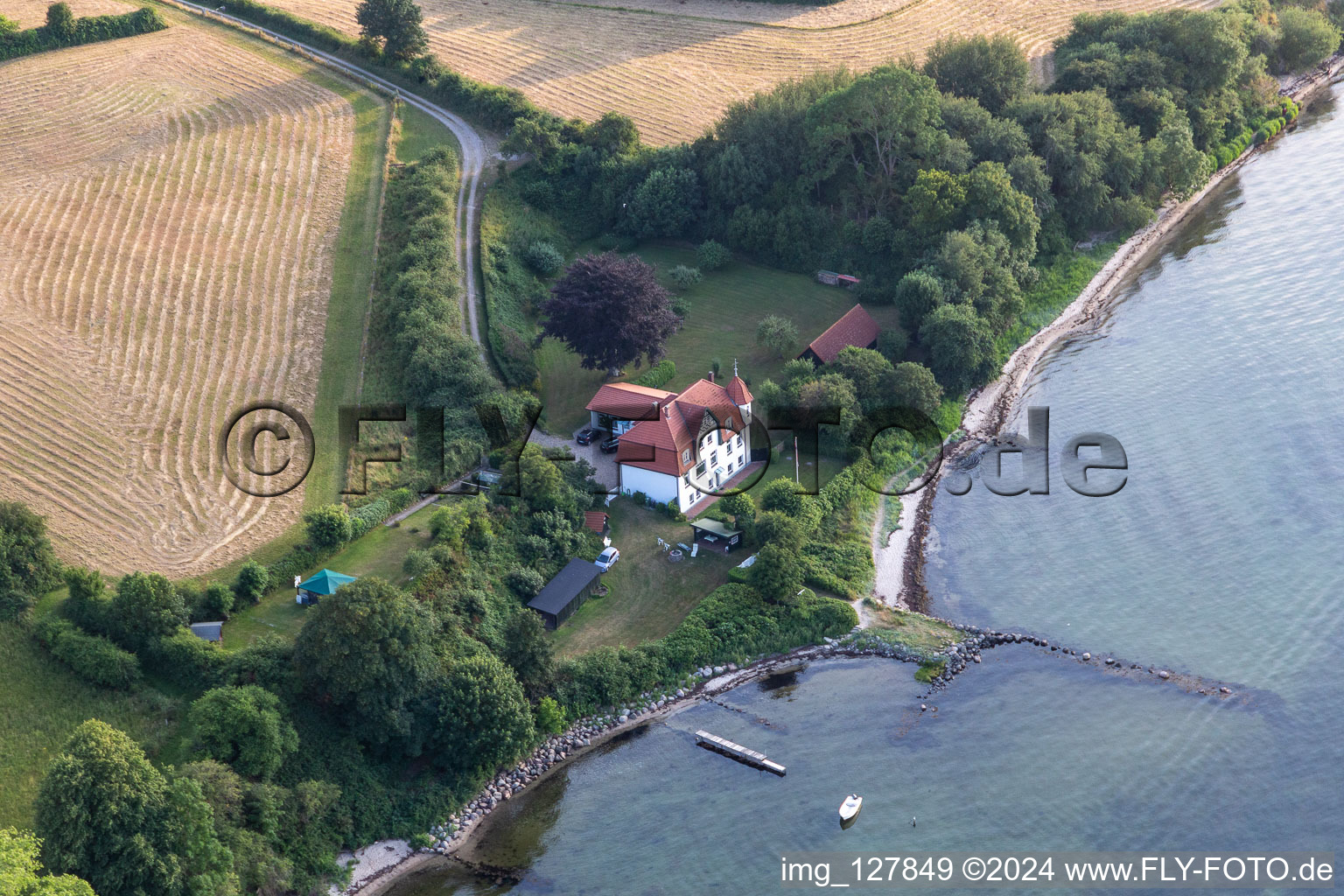 Luftaufnahme von Beim Seemannsgrab in Holnis im Bundesland Schleswig-Holstein, Deutschland