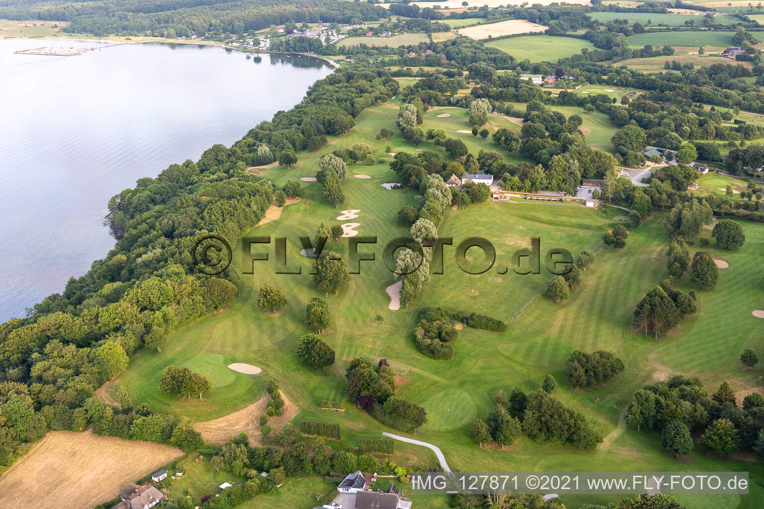 Luftbild von Förde-Golf-Club e.V. Glücksburg im Bundesland Schleswig-Holstein, Deutschland