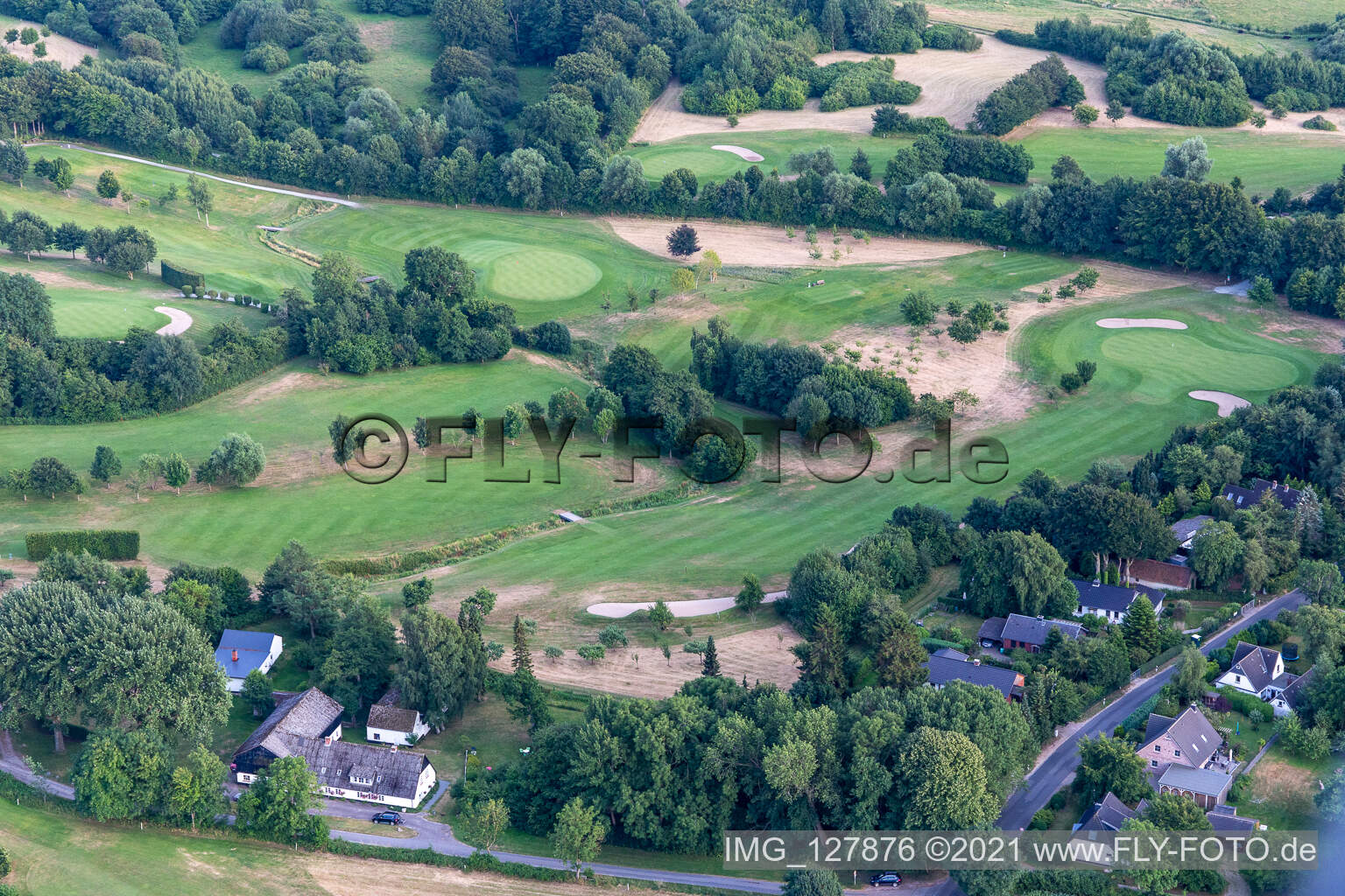 Förde-Golf-Club e.V. Glücksburg im Bundesland Schleswig-Holstein, Deutschland von oben gesehen